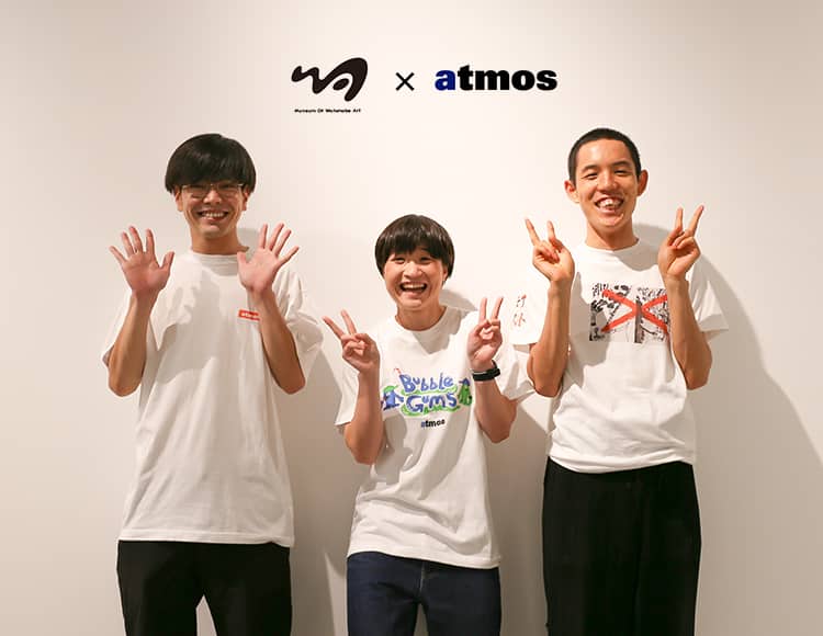 Atmos X ワタナベアートプロジェクト 金の国 桃沢 Tee White 21su I