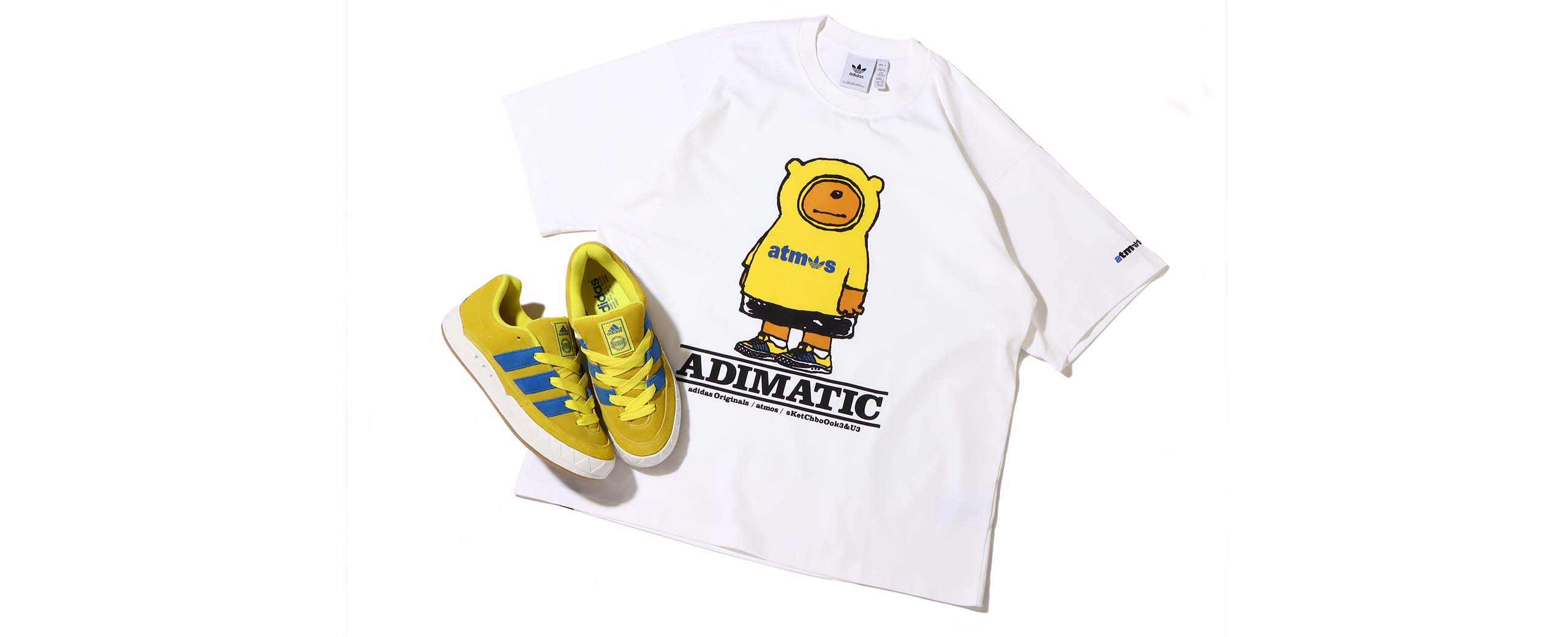 Tシャツ/カットソー(半袖/袖なし)adidas atmos ADIMATIC TEE BRIGHT YELLOW