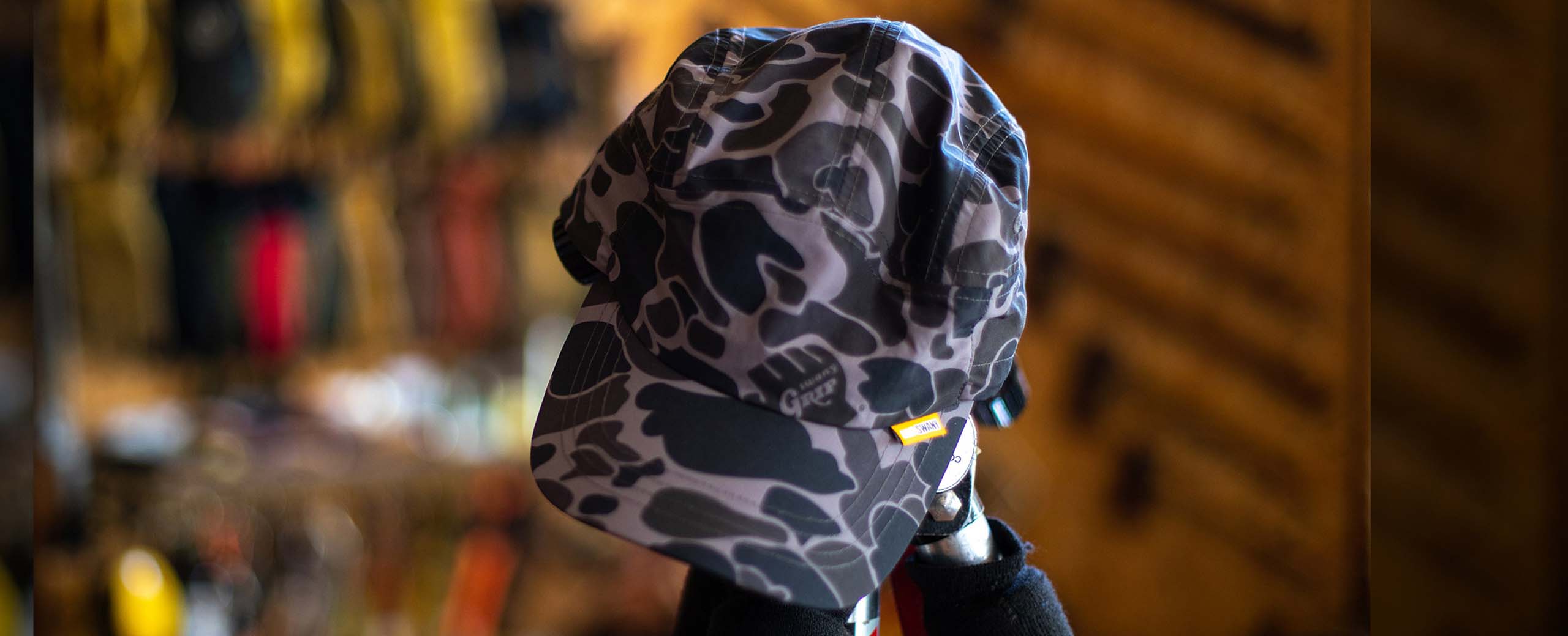 GRIP SWANY × atmos SUNSHADE CAP GS BLACK CAMO