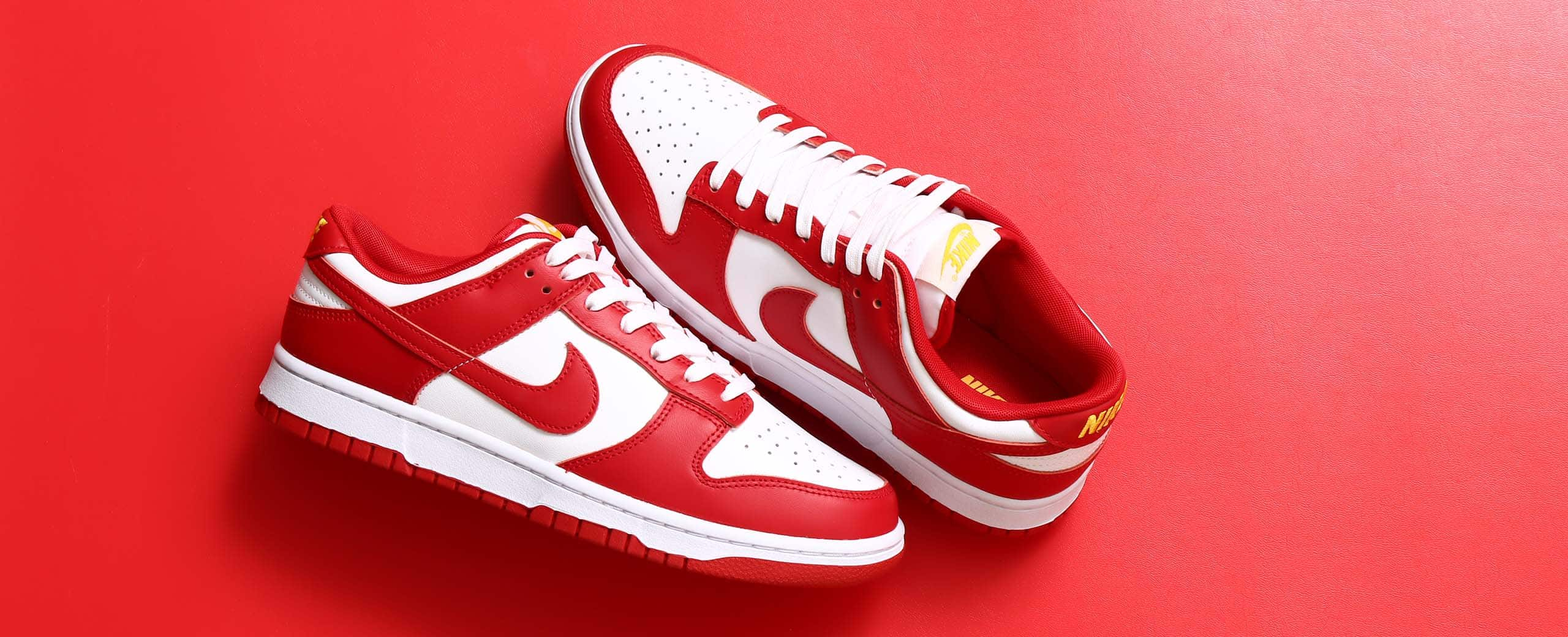 NIKE DUNK LOW RETRO GYM RED/GYM RED-WHITE-UNIVERSITY GOLD 22FA-I