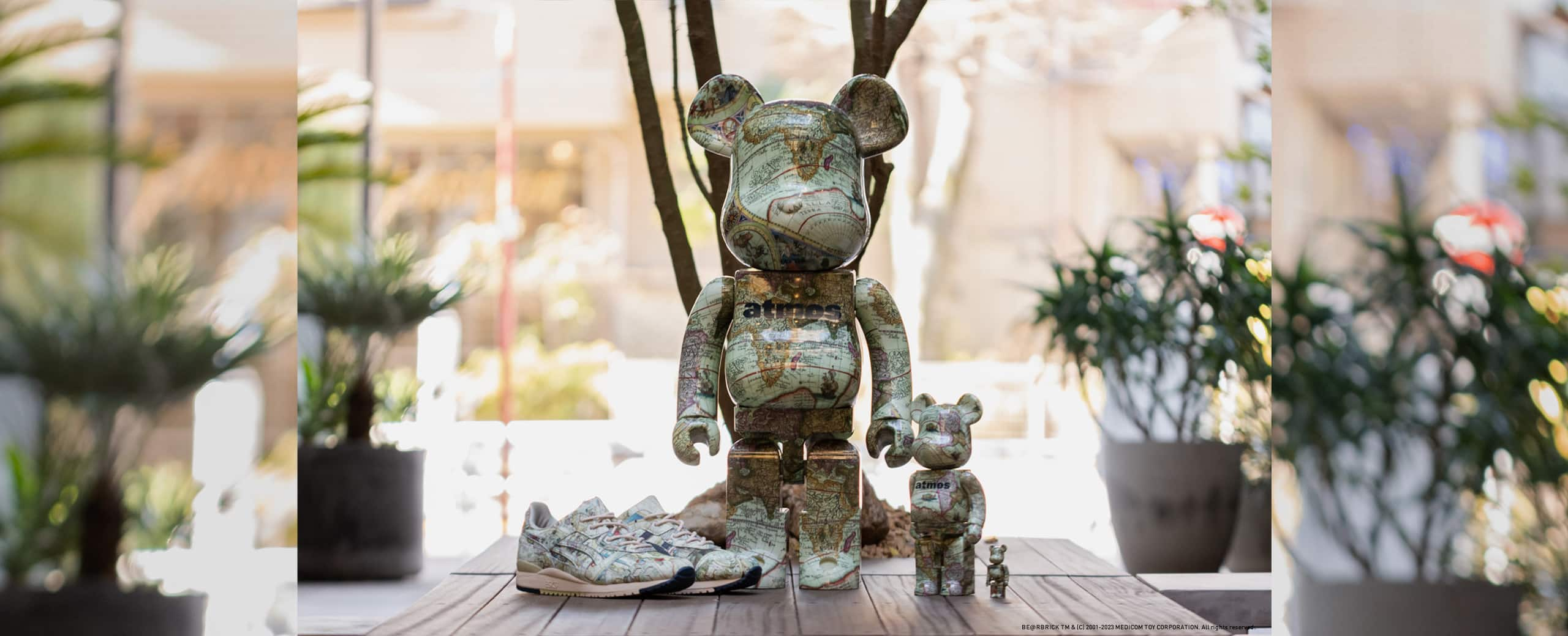 MEDICOM TOY BE@RBRICK atmos AGED MAP 1000%