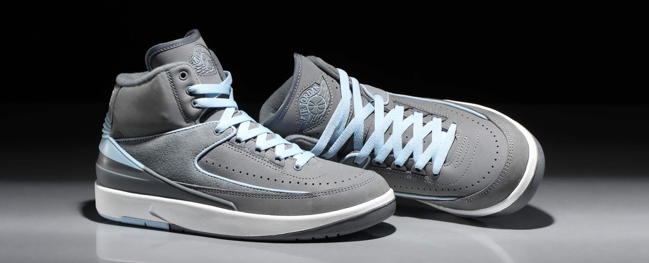 JORDAN BRAND WMNS AIR JORDAN 2 RETRO COOL GREY/ICE BLUE-WHITE 23SU-I