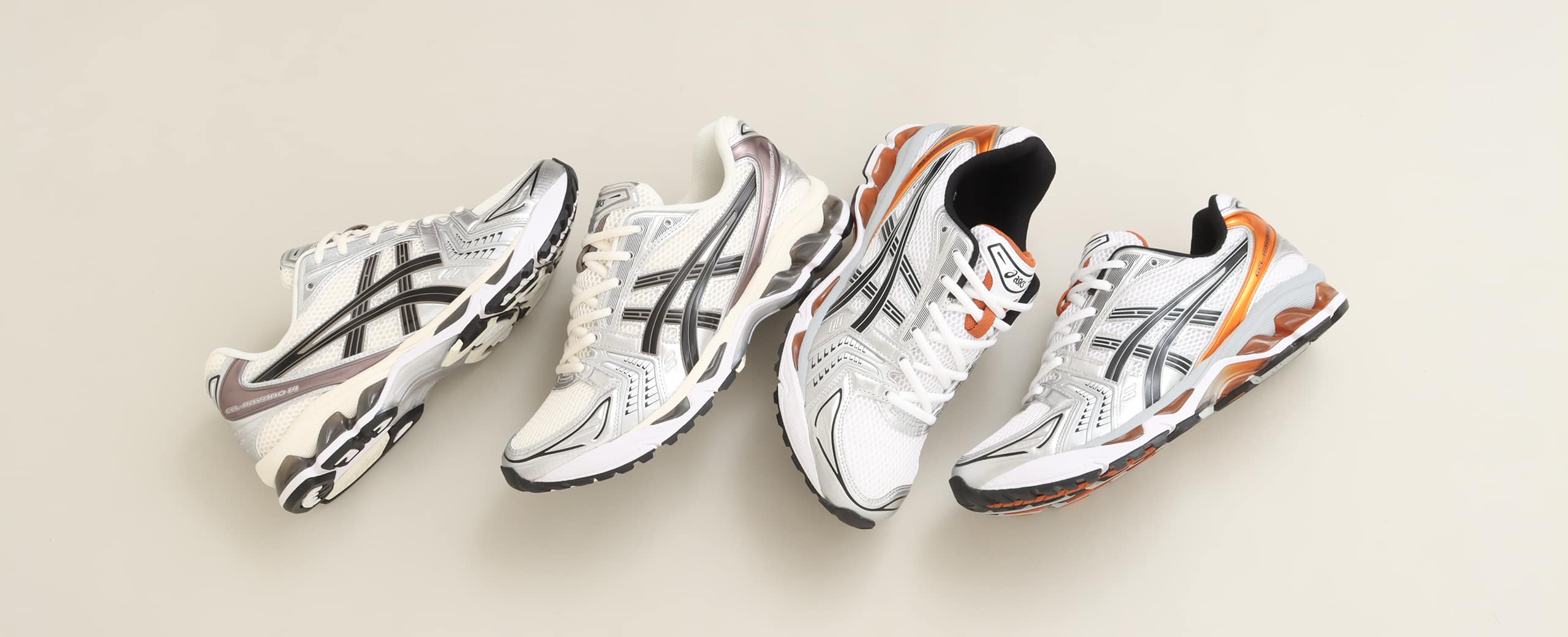 asics GEL-KAYANO 14 WHITE/PIQUANT ORANGE 23FW-I