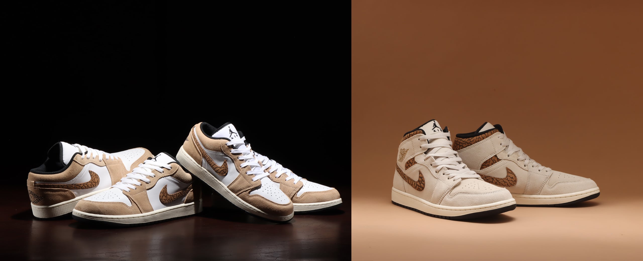 JORDAN BRAND AIR JORDAN 1 LOW SE HEMP/LT BRITISH TAN-WHITE-BLACK ...