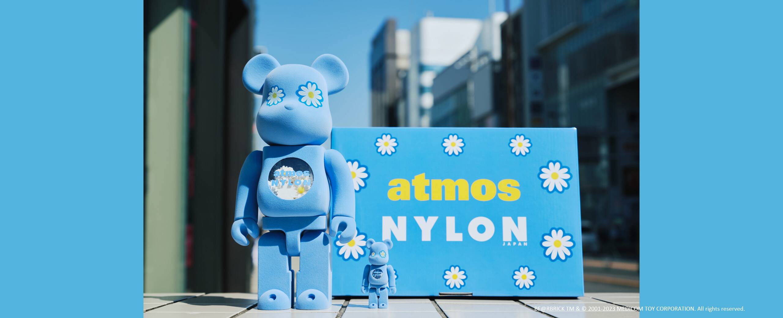 MEDICOM TOY BE@RBRICK atmos × NYLON JAPAN TYPE-2 100％ & 400％ 23FW-S
