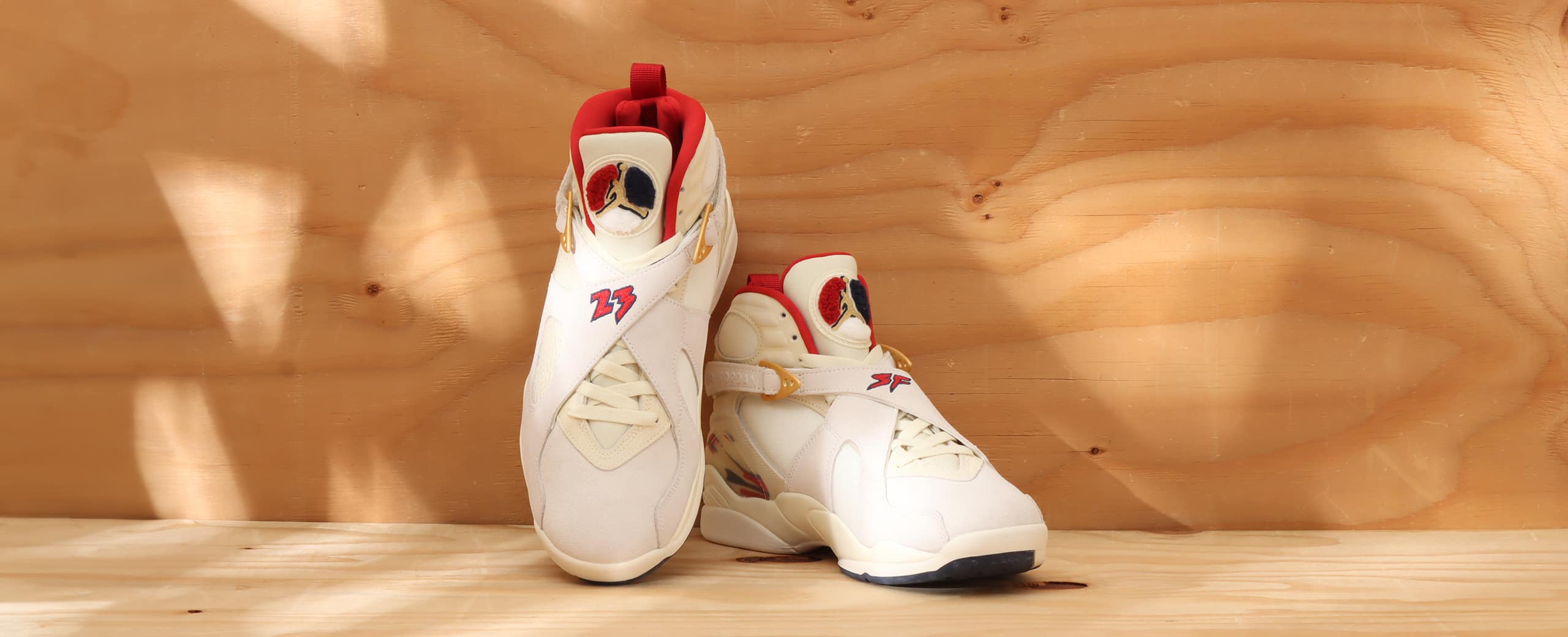 JORDAN BRAND AIR JORDAN 8 RETRO SP SAIL/METALLIC GOLD-FOSSIL ...