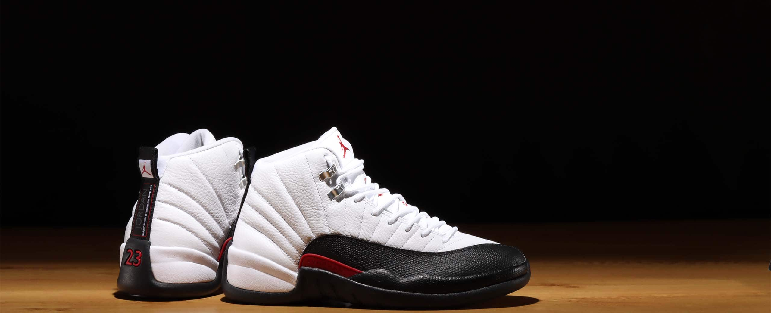 JORDAN BRAND AIR JORDAN 12 RETRO WHITE/GYM RED-BLACK