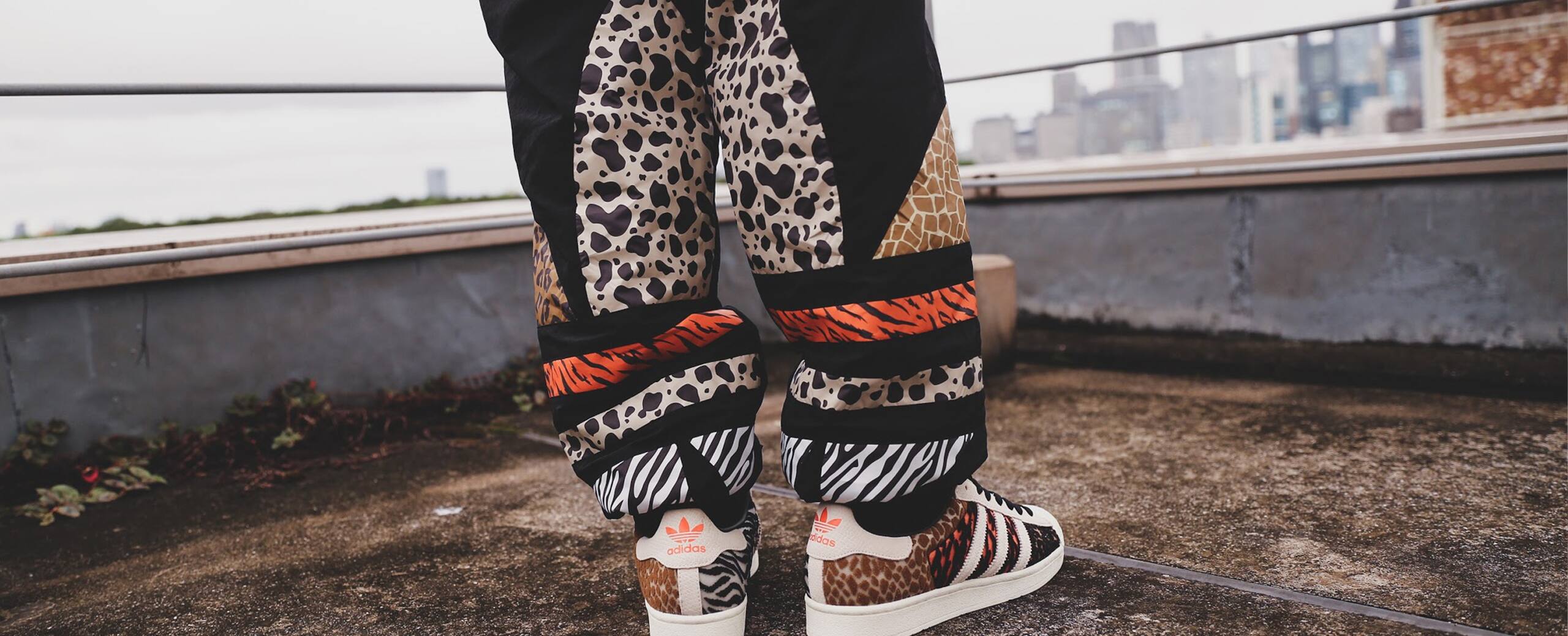 adidas ATMOS PANTS BLACK/WHITE 20FW-S