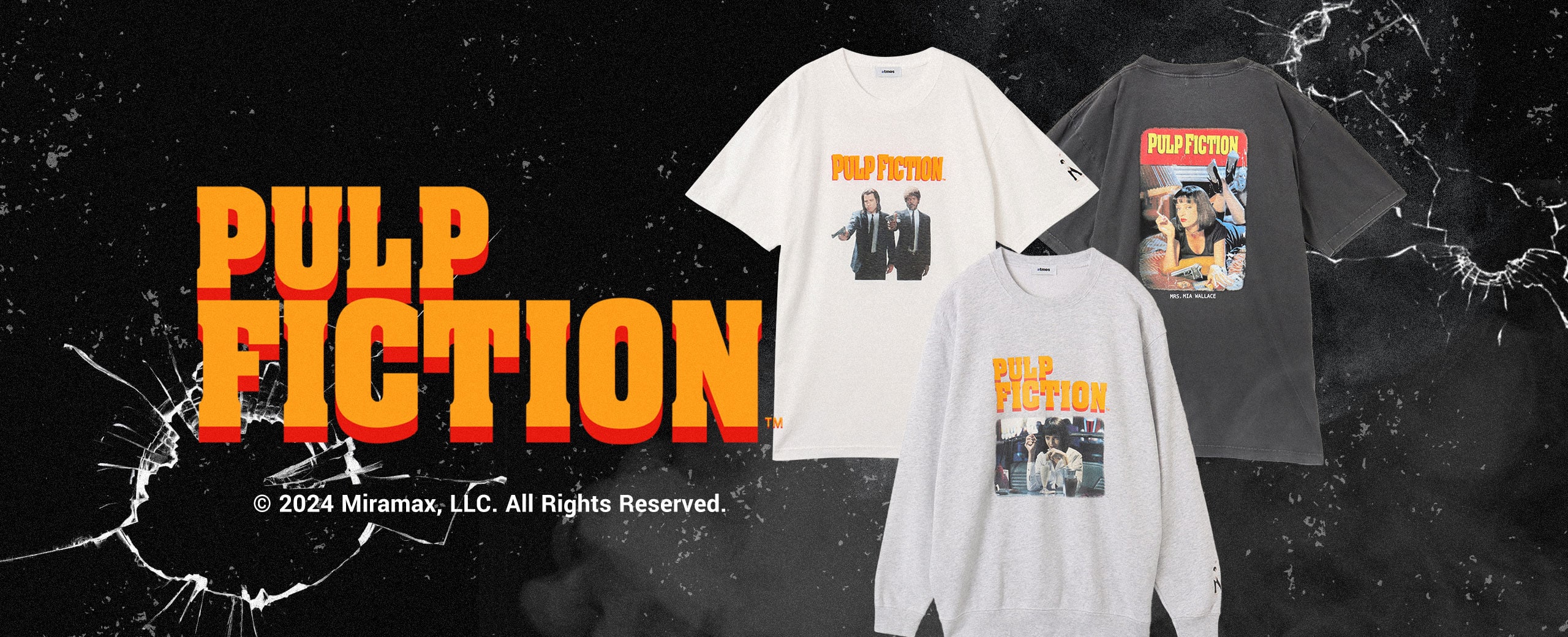 GOOD ROCK SPEED x atmos PULP FICTION T-shirt WHITE | atmos