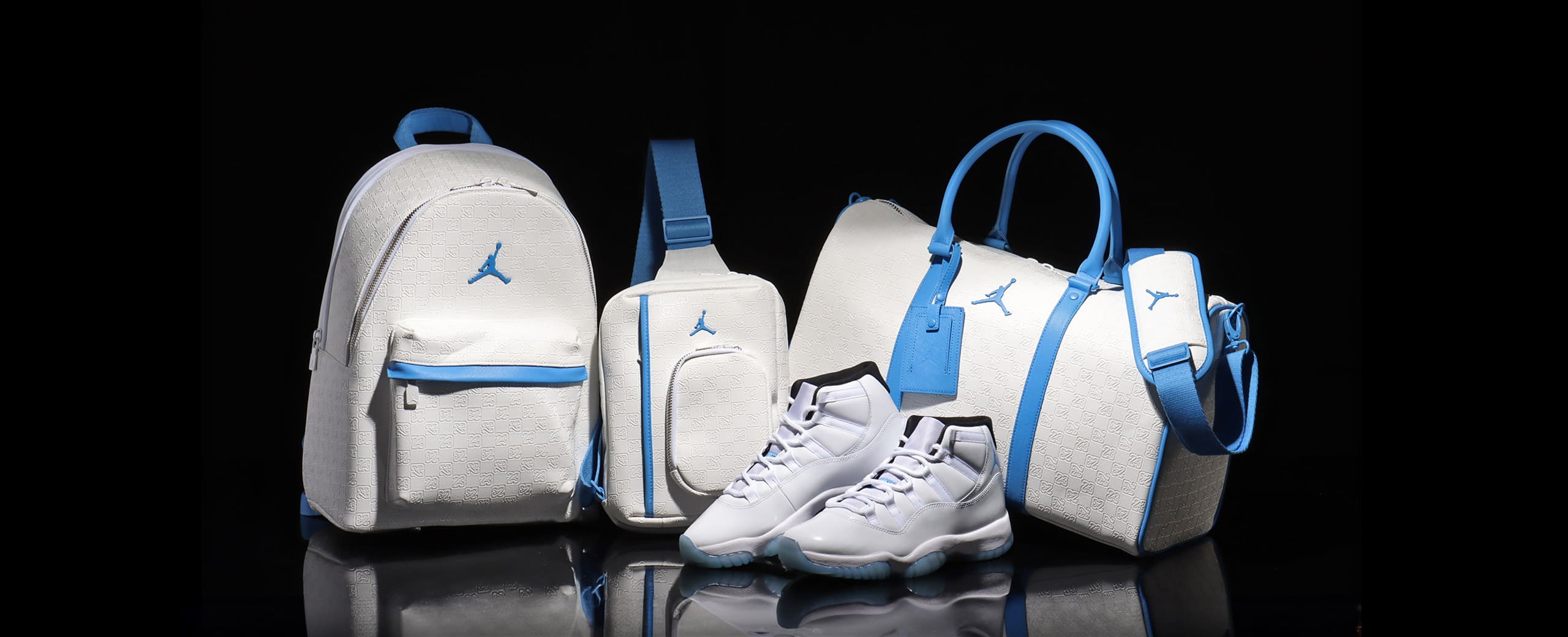 JORDAN JAM MONOGRAM BACKPACK WHITE