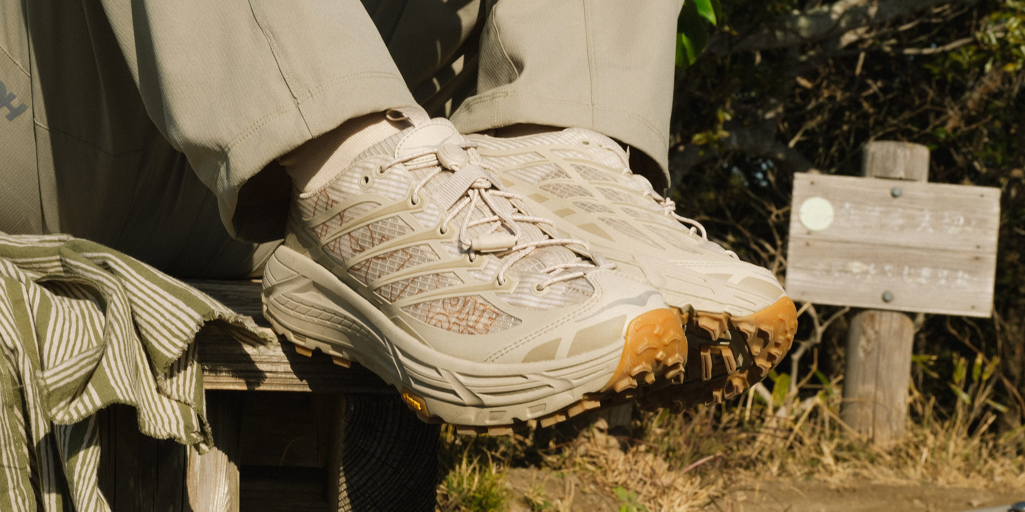 HOKA MAFATE THREE2 GRID JP RAW LINEN / SAND | atmos