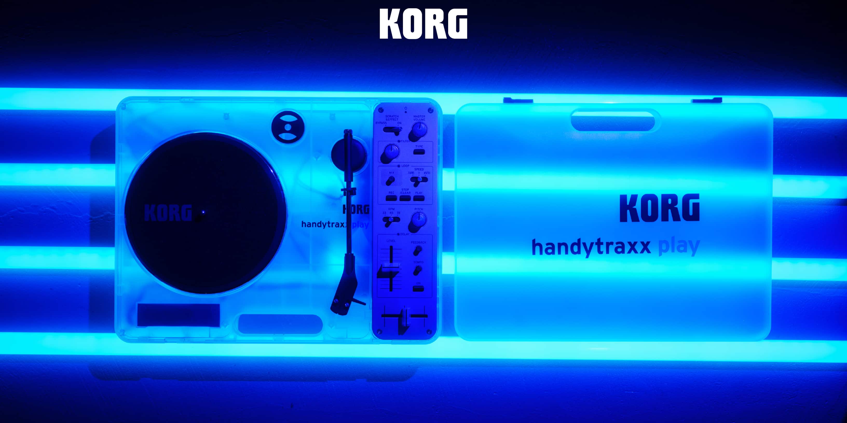 KORG handytraxx play Clear White