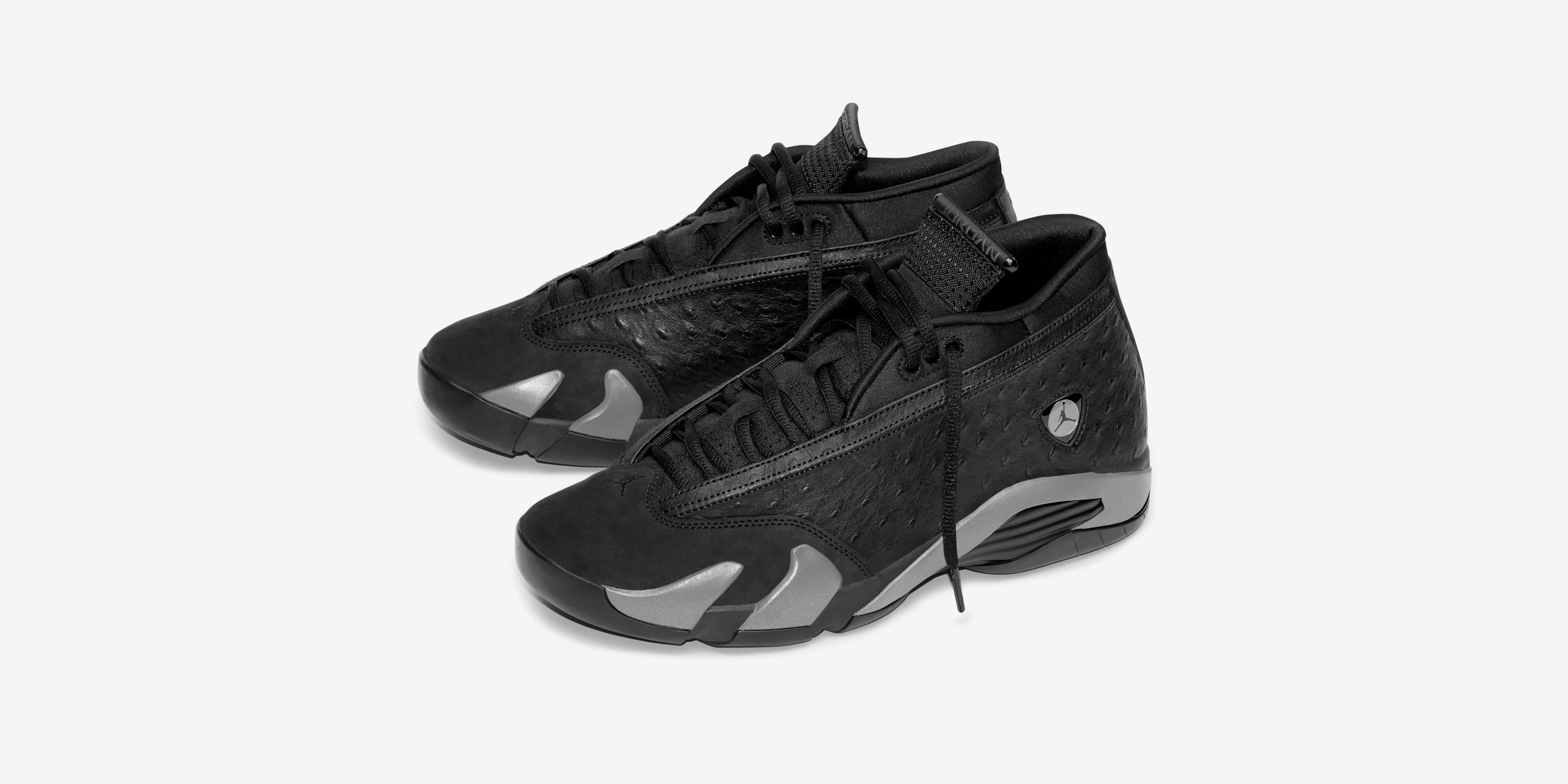 10/24発売｜Nike Air Jordan 14 Low "Black Ostrich"｜抽選/販売/定価情報 1枚目