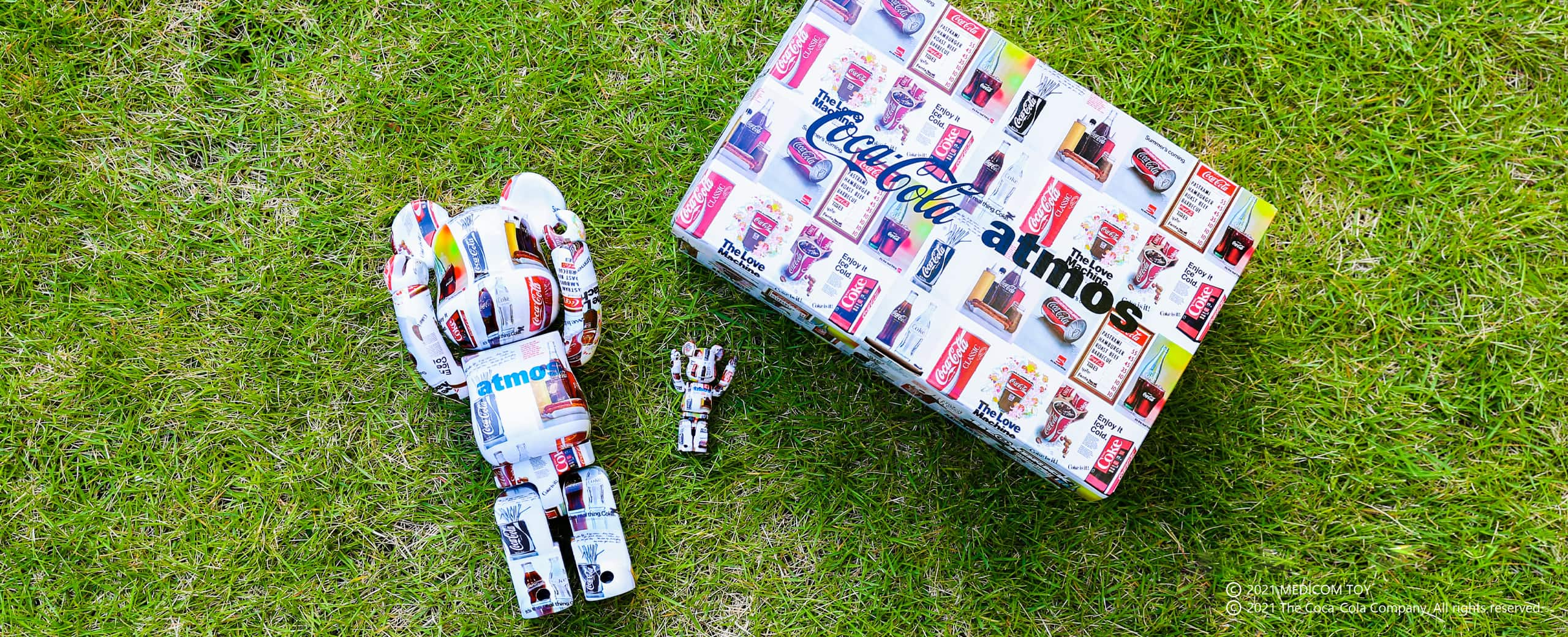 MEDICOM TOY BE@RBRICK atmos × Coca-Cola TYPE-5 100％ & 400％ 21FA-S