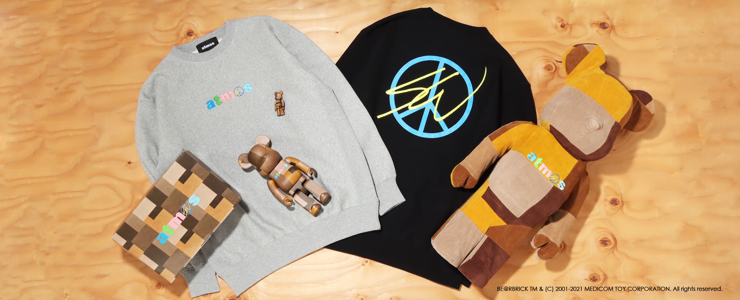 atmos x SeanWotherspoon Crew GRAY - スウェット