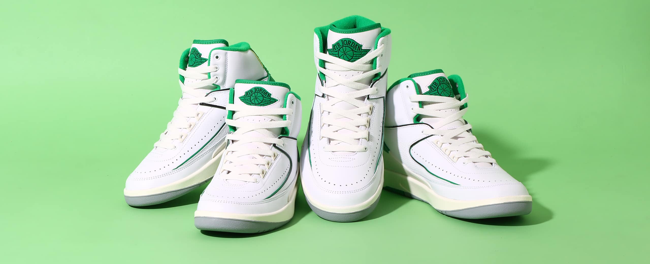 "AIR JORDAN 2 RETRO Lucky Green"