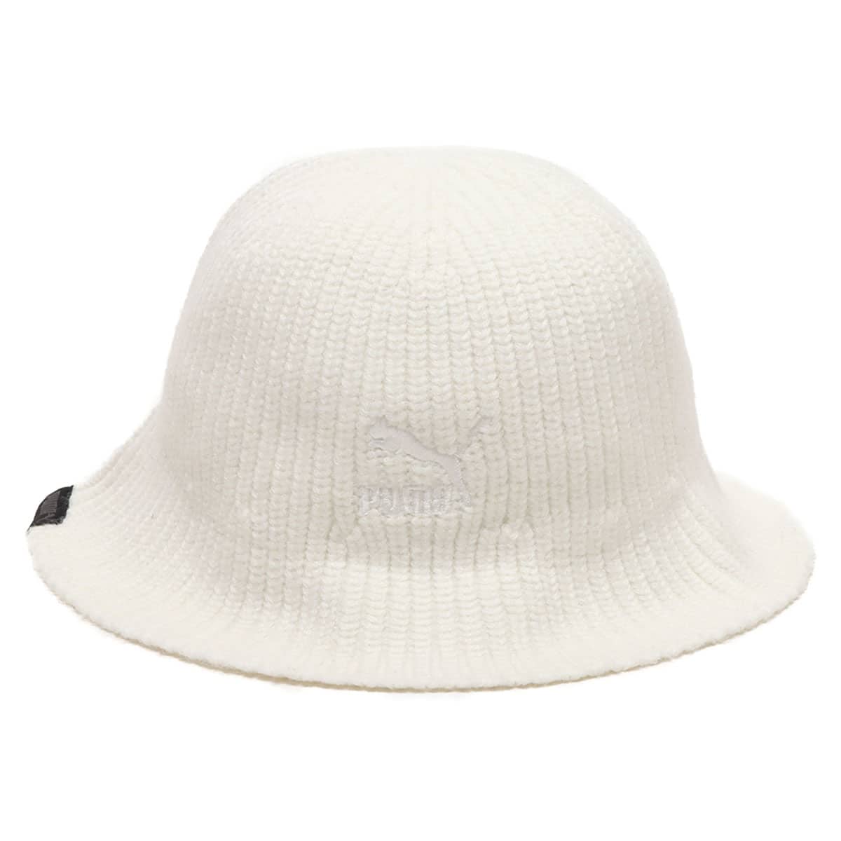 PUMA PRIME KNITTED BUCKET HAT WARM WHITE 23FA-Iの画像