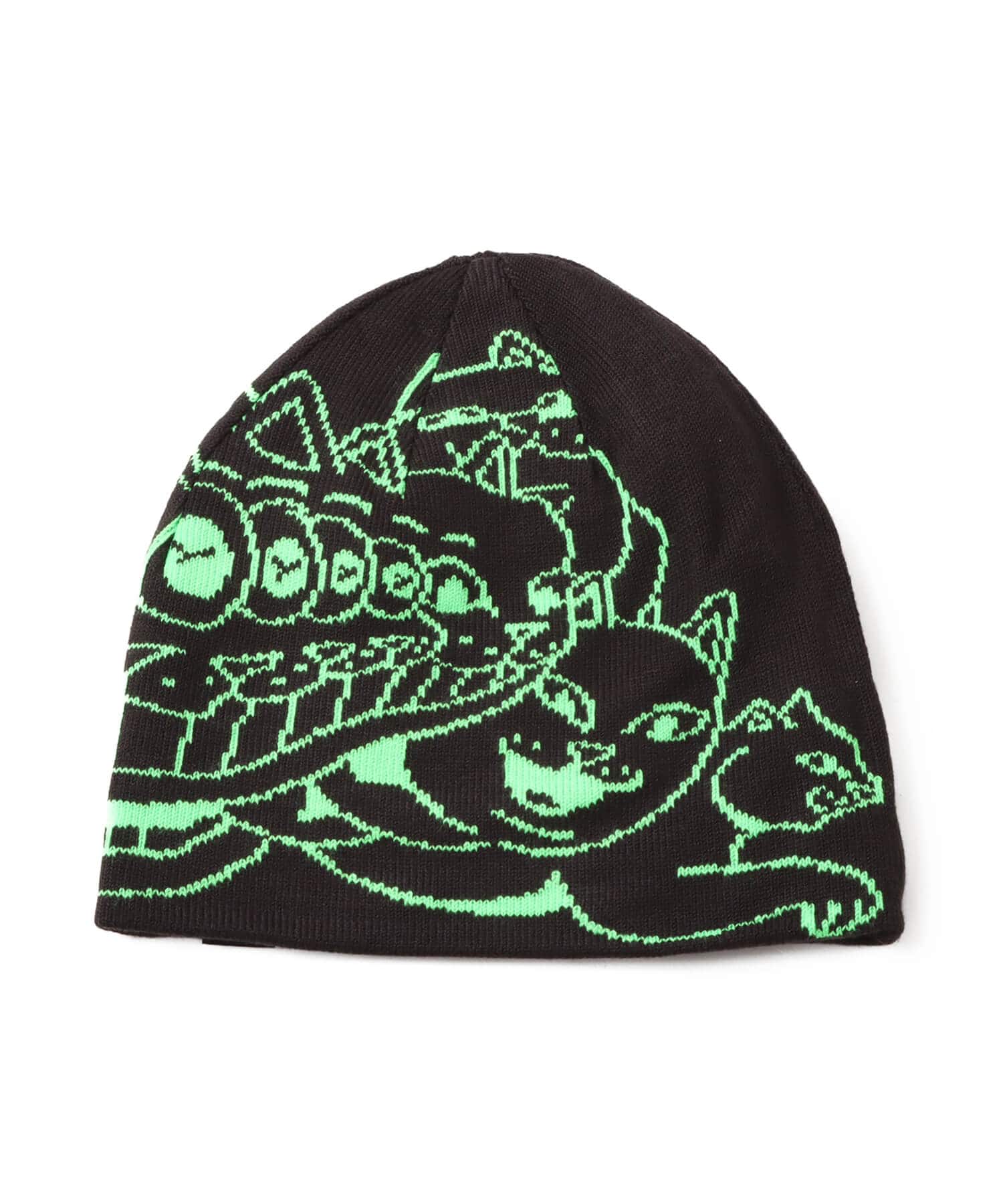PUMA PUMA x RIPNDIP BEANIE PUMA BLACK-FLURO GREEN PESの画像