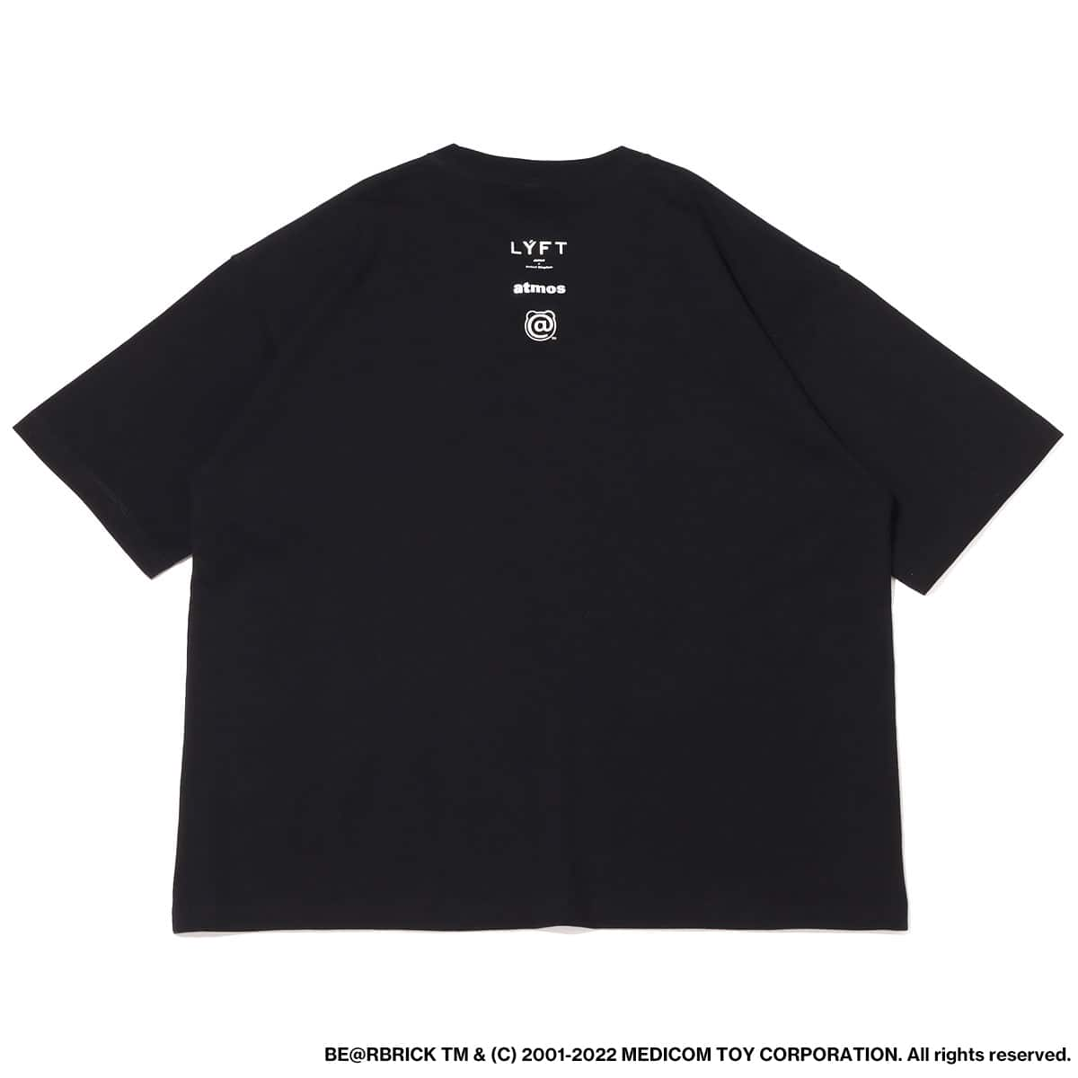 LYFT × BE@RBRICK × atmos Big T-Shirt BLACK 22SU-I