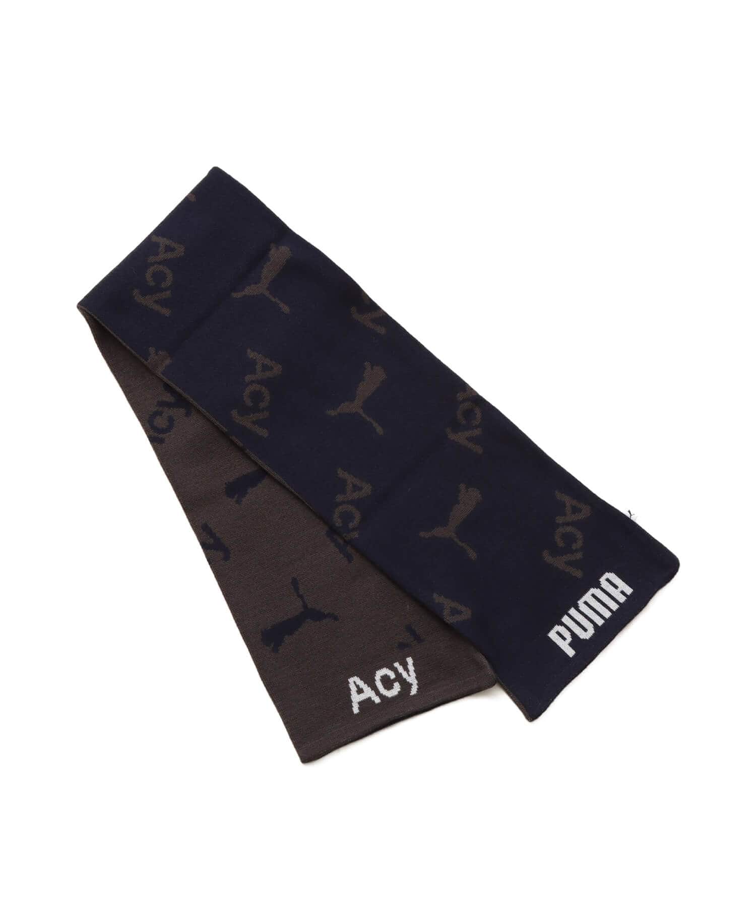 PUMA PUMA SCARF ACY PUMA NAVY-COOL DARK GRAYの画像