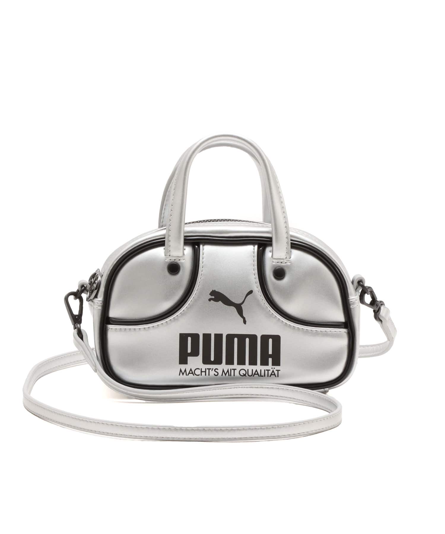 PUMA PUMA 1976 METALLIC MICRO GRIP BAG GLACIAL GRAY-PUMA BLACKの画像