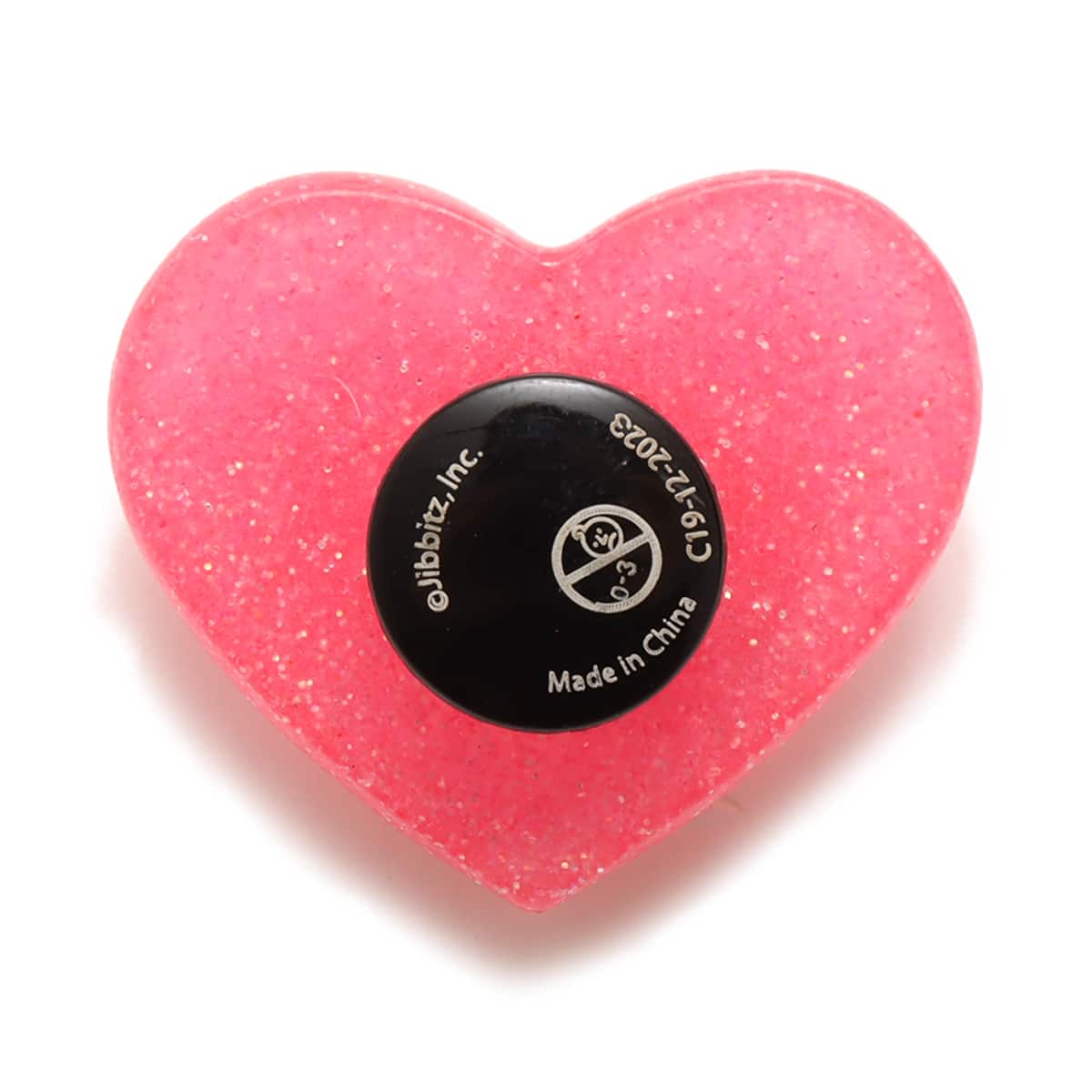 crocs Pink 3D Glitter Heart MULTI （クロックス ピンク 3D