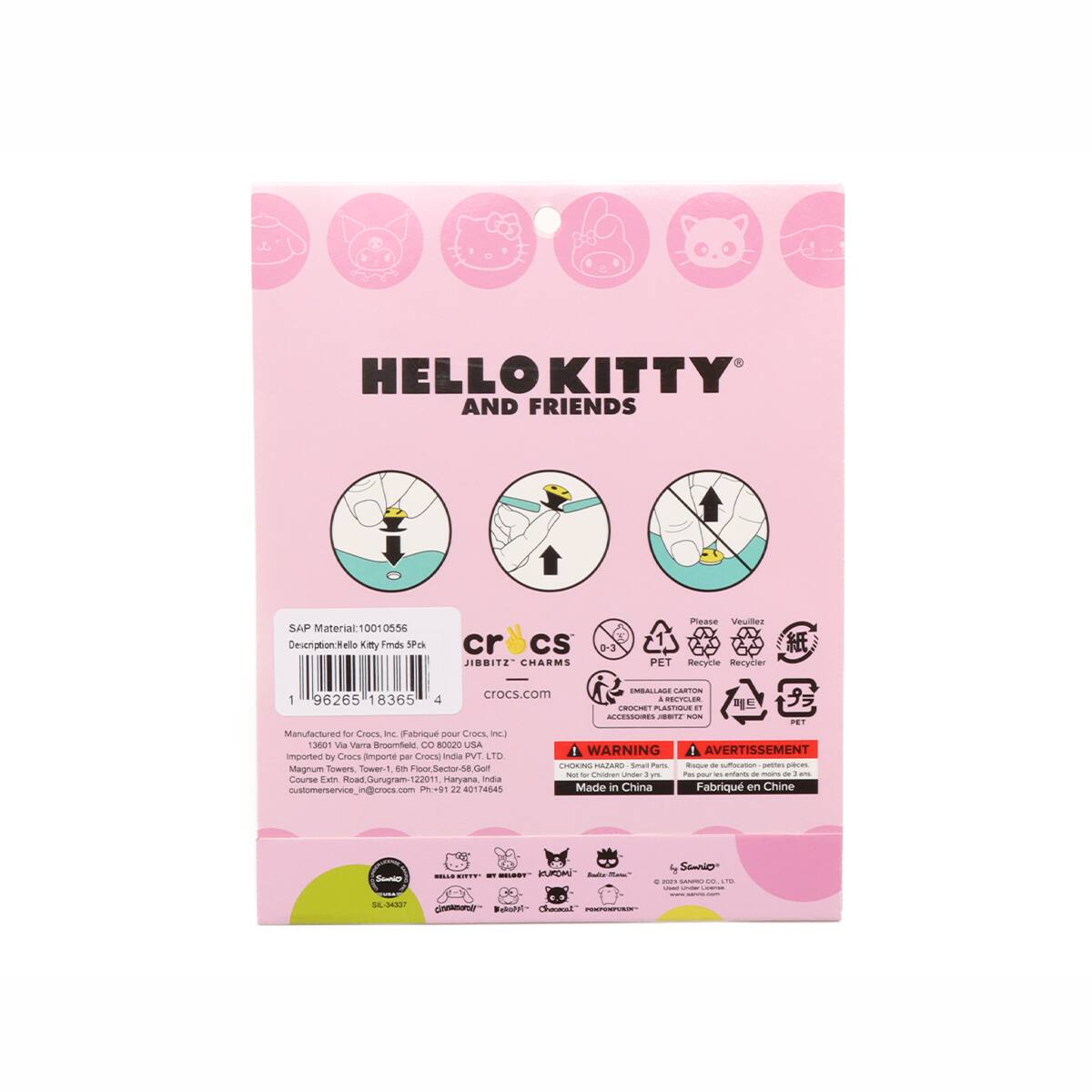 crocs Hello Kitty Frnds 5 Pck MULTI の画像