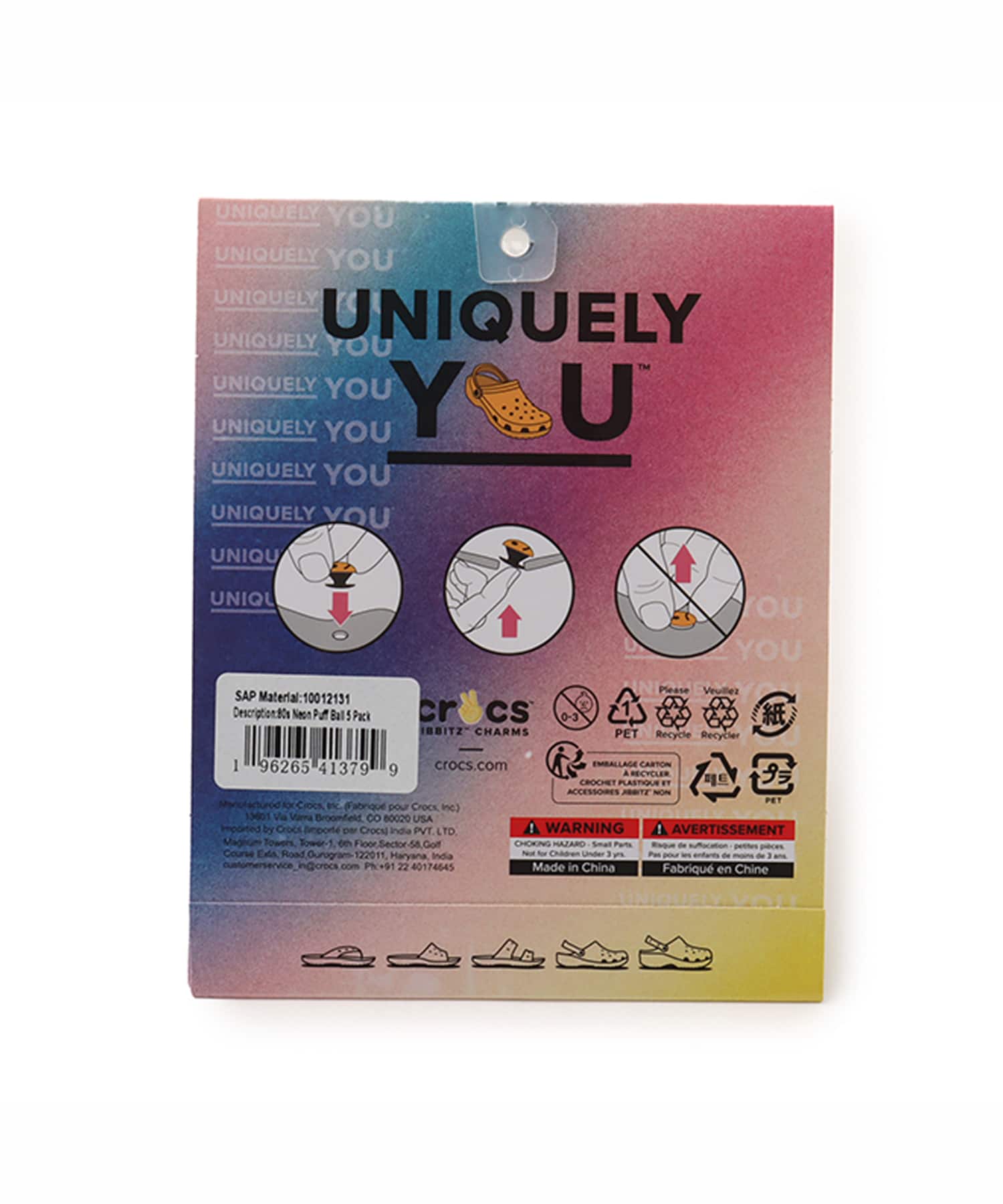 crocs 80s Neon Puff Ball 5 Packの画像