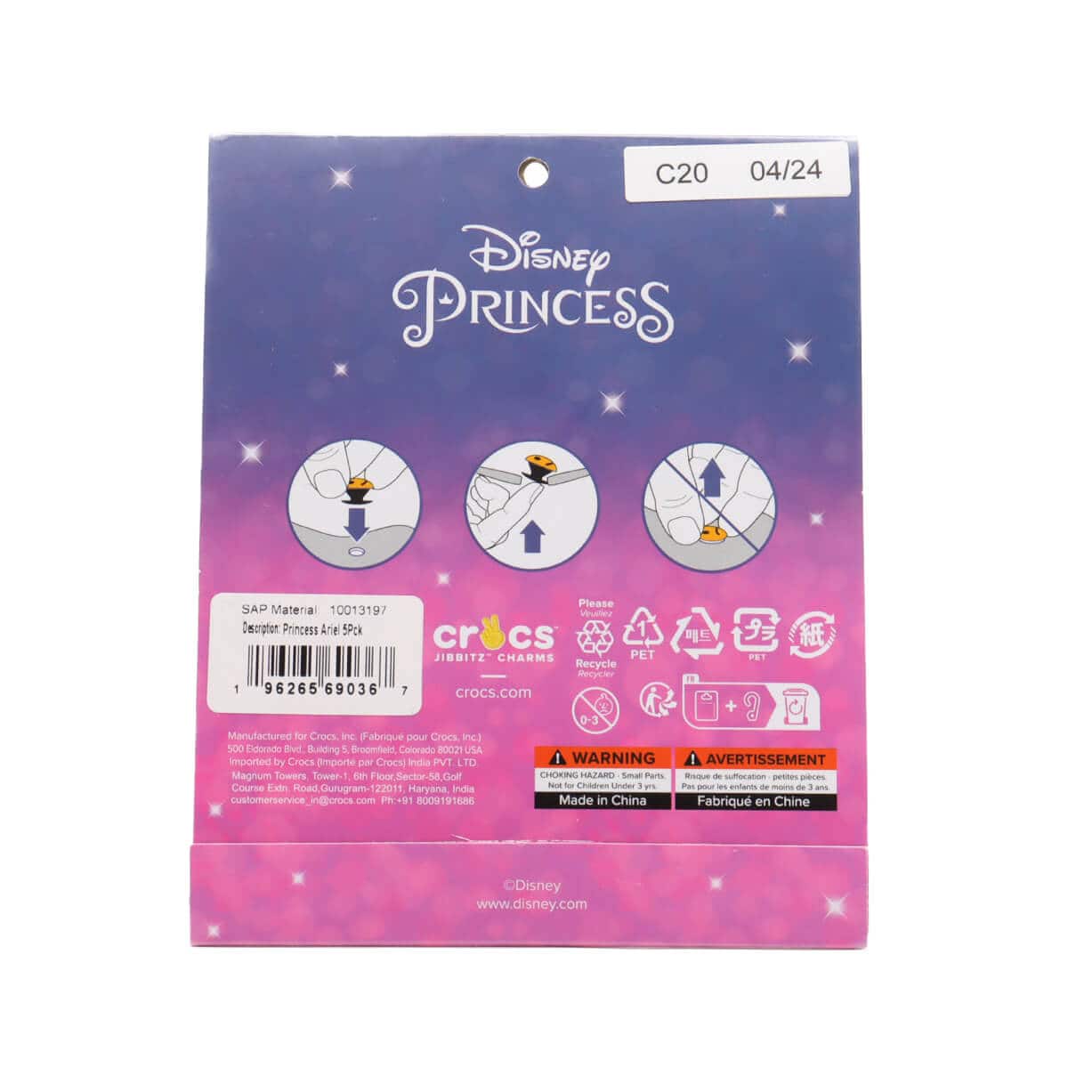 crocs Princess Ariel 5Pck MULTI の画像