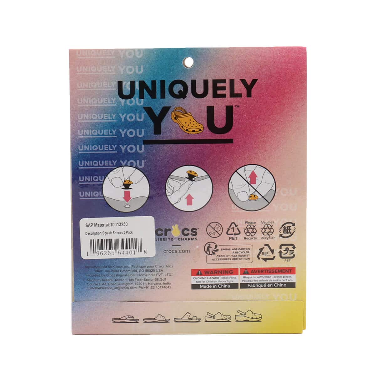 crocs UV Changing Squish 5 Pack MULTI の画像