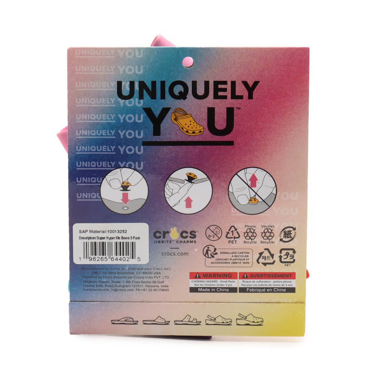 crocs Super Hyper Me Bows 5 Pack MULTI の画像