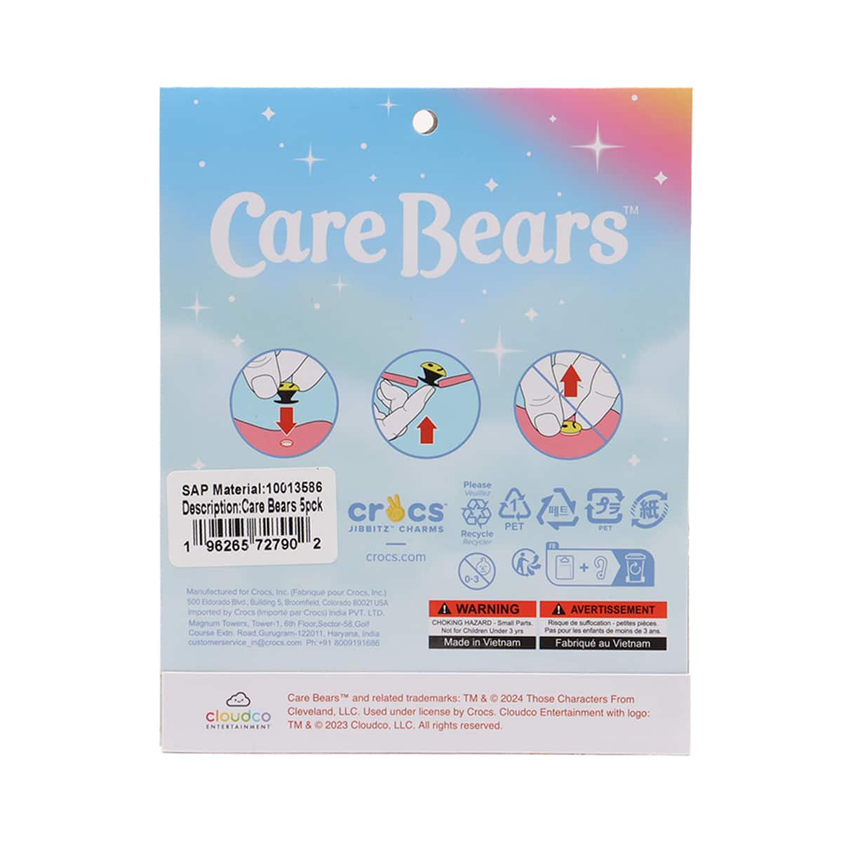crocs Care Bears 5pck MULTIの画像
