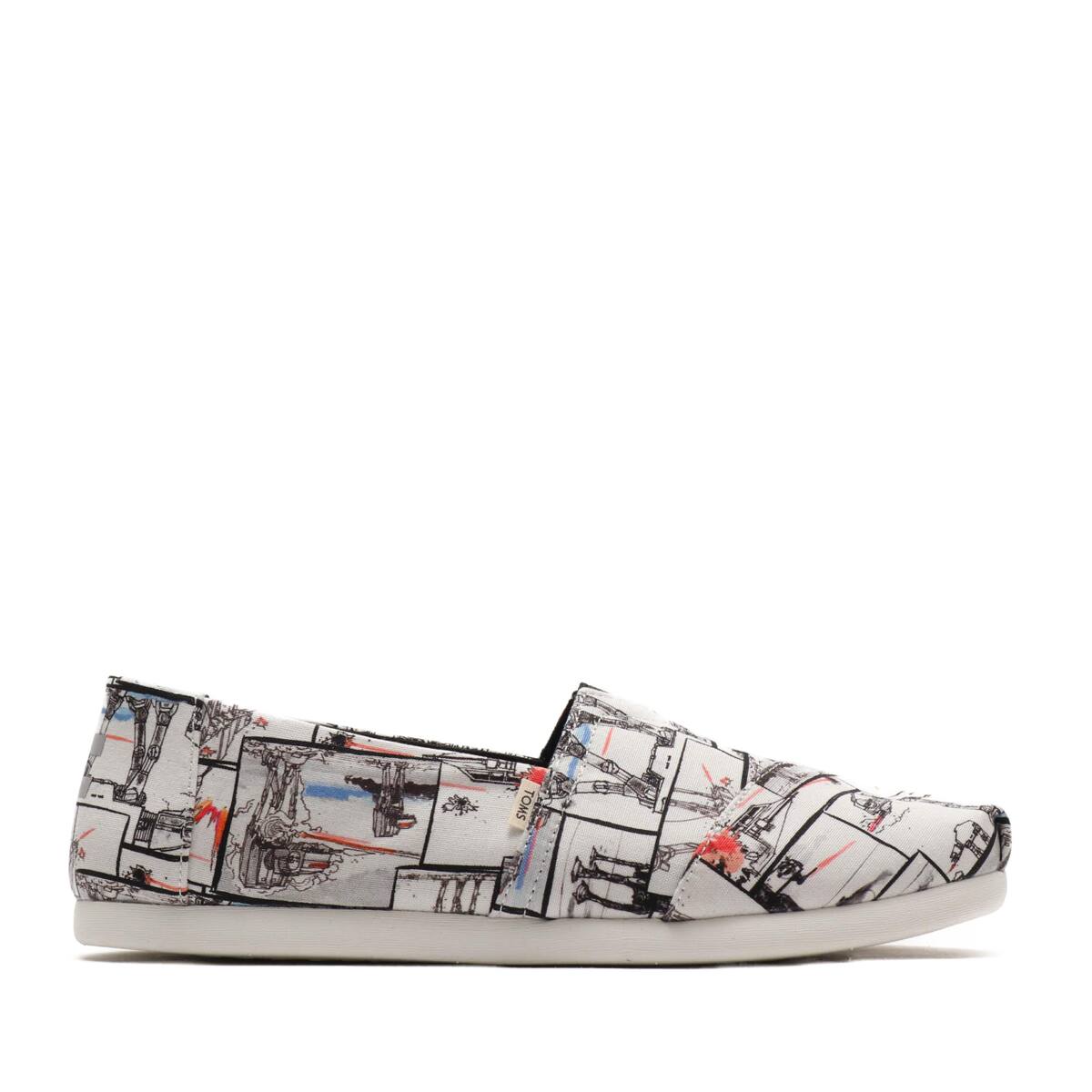 TOMS MENS Star Wars ALPARGATA 3.0 AT Print White Star Wars AT Print 21FA-Iの画像