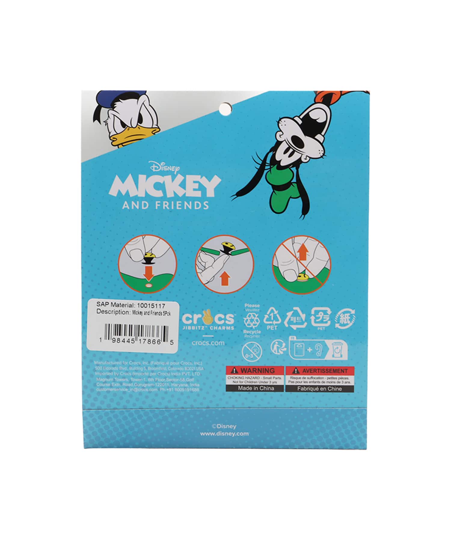 crocs Mickey and Friends 5Pck MULTIの画像