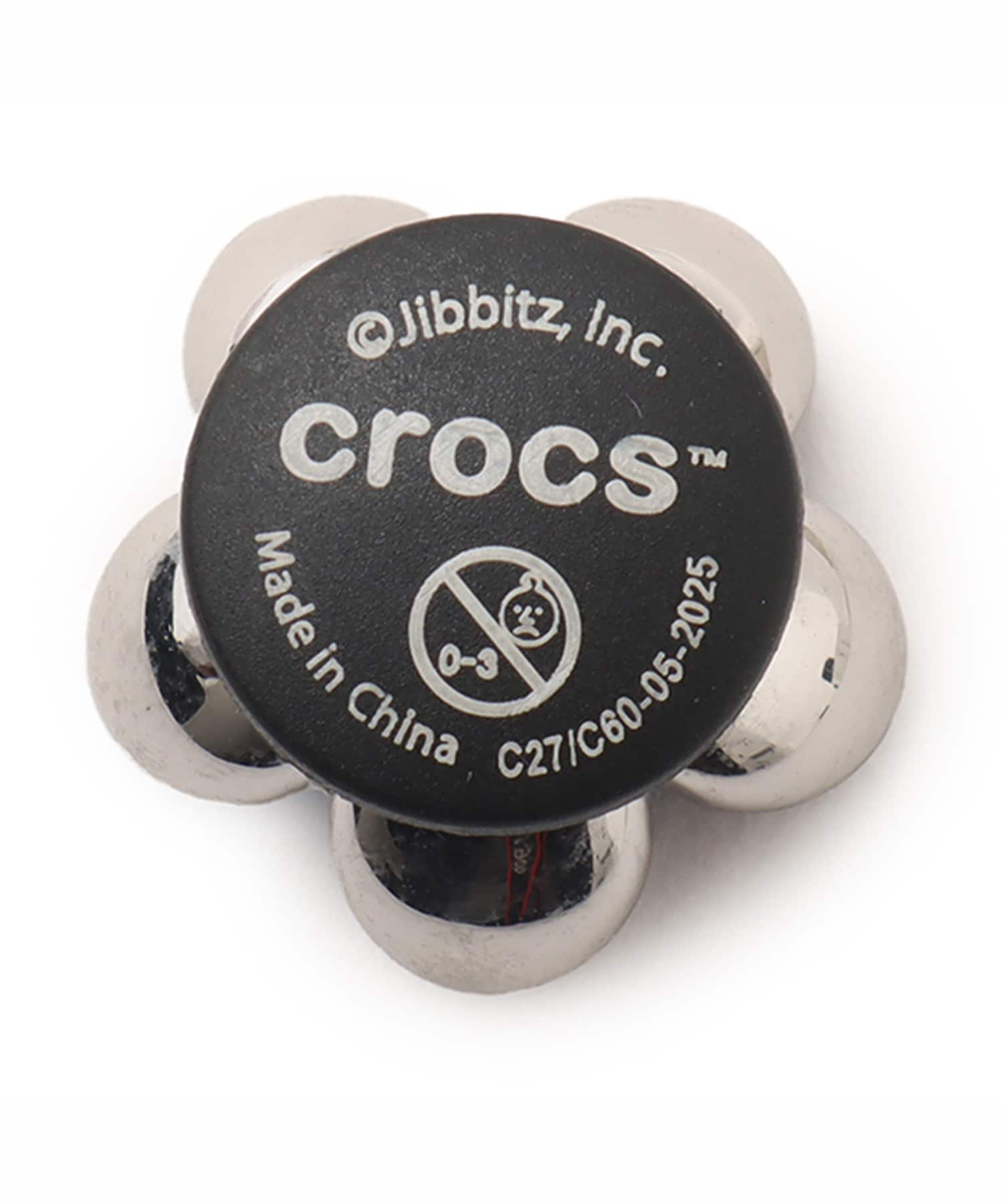 crocs Silver and Blue Flowerの画像