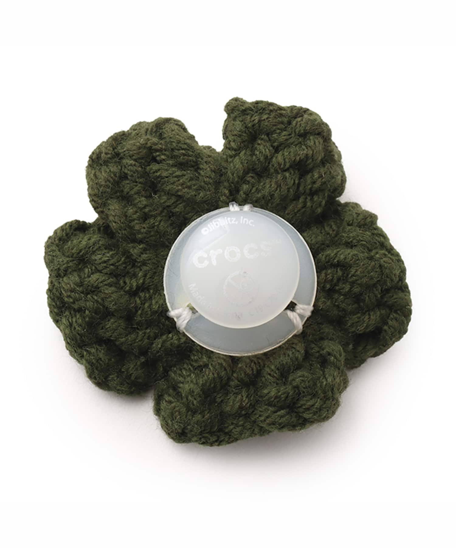 crocs Green Crochet Flowerの画像