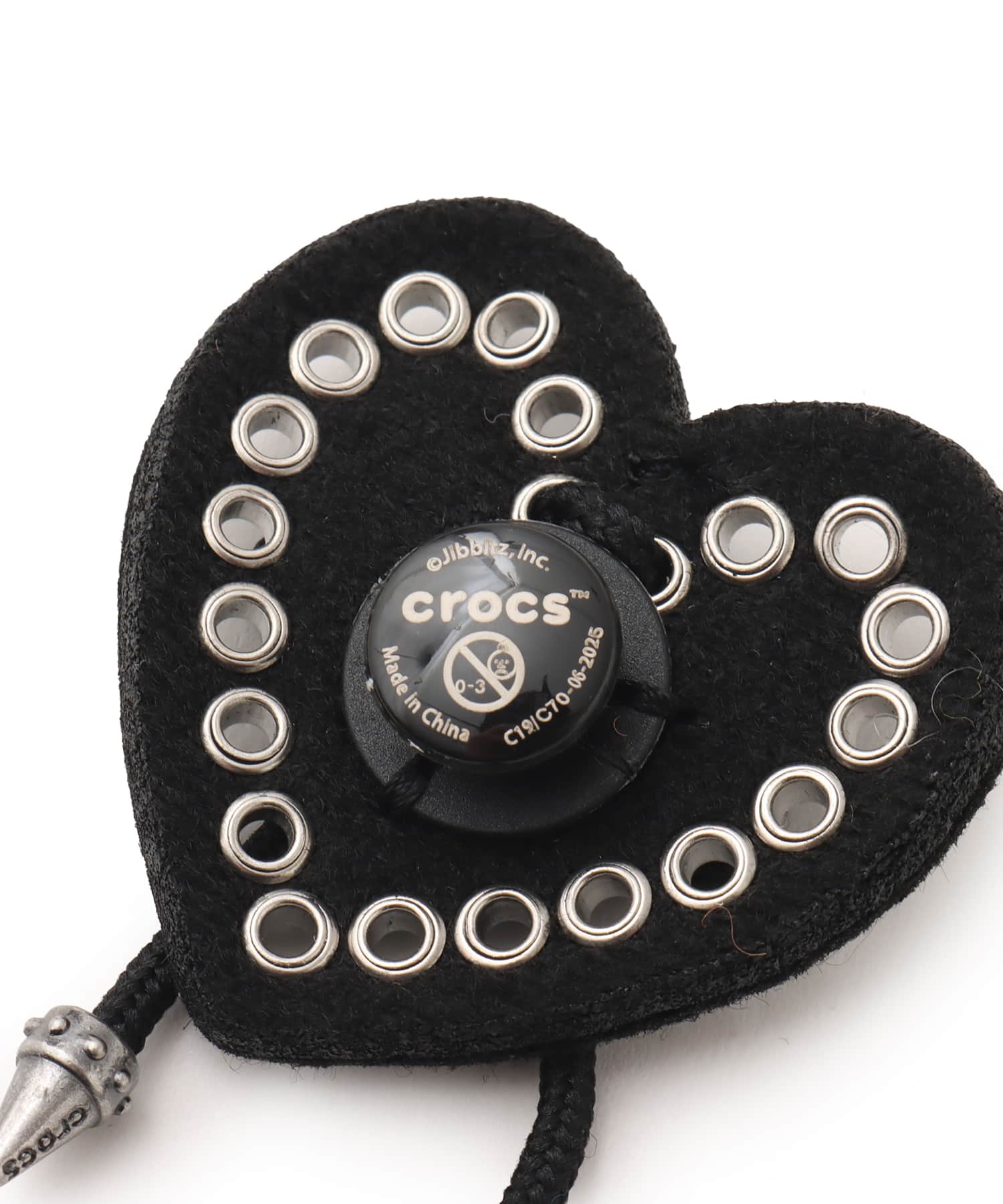 crocs Black Heart with Bowの画像