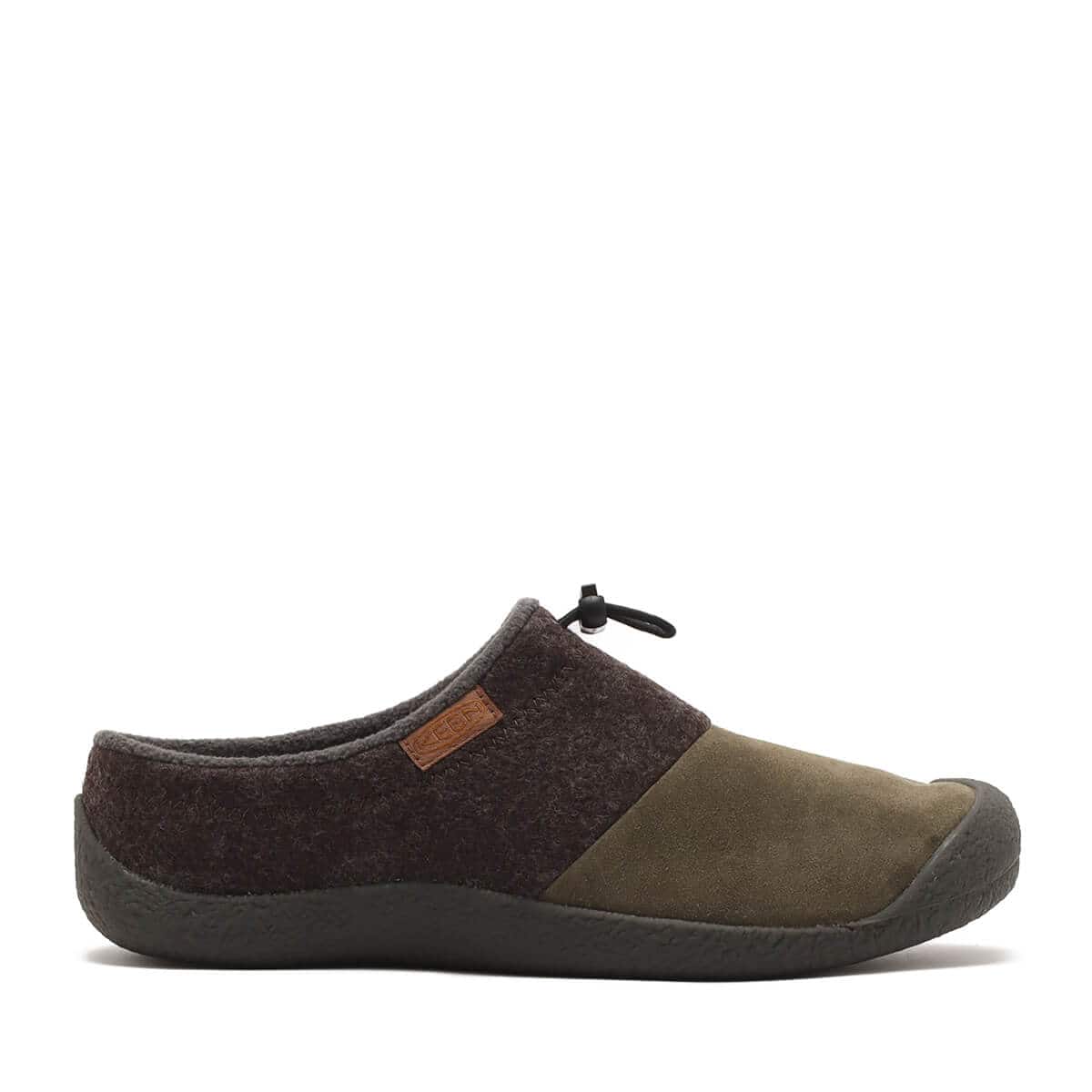 KEEN HOWSER III SLIDE DARK BROWN FELT/CANTEENの画像