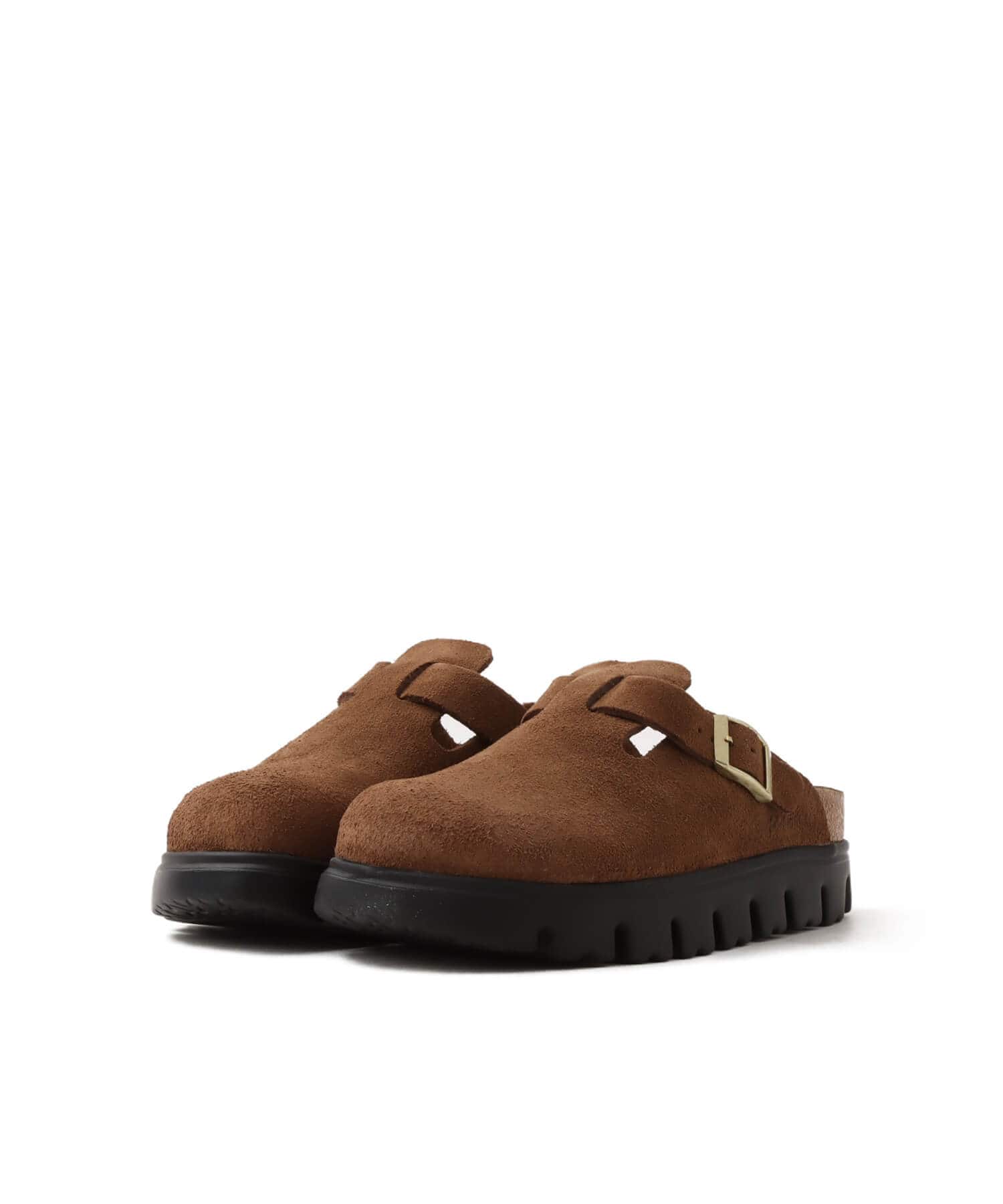 BIRKENSTOCK BOSTON CHUNKY LEVE DARK TEA/BLACK DARK TEAの画像