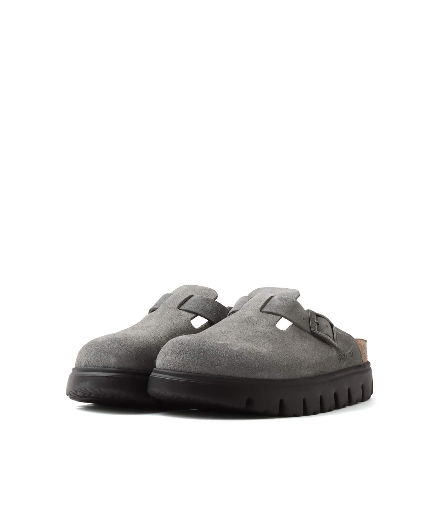 BIRKENSTOCK BOSTON CHUNKY LEVE BASALT GRAY/ BLACK BASALT GRAYの画像