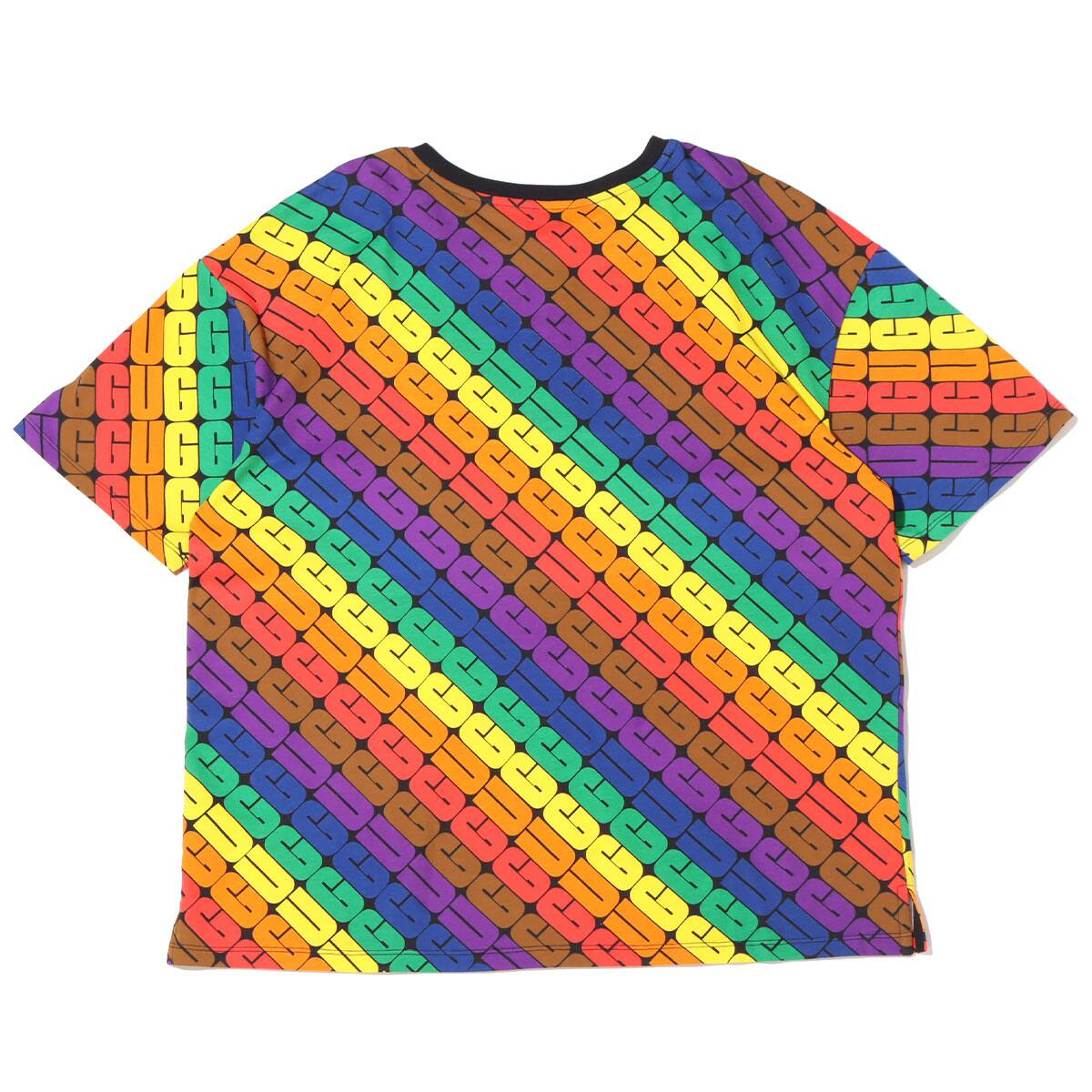 UGG W TONI OVERSIZED TEE PRIDE RAINBOW LOGOの画像