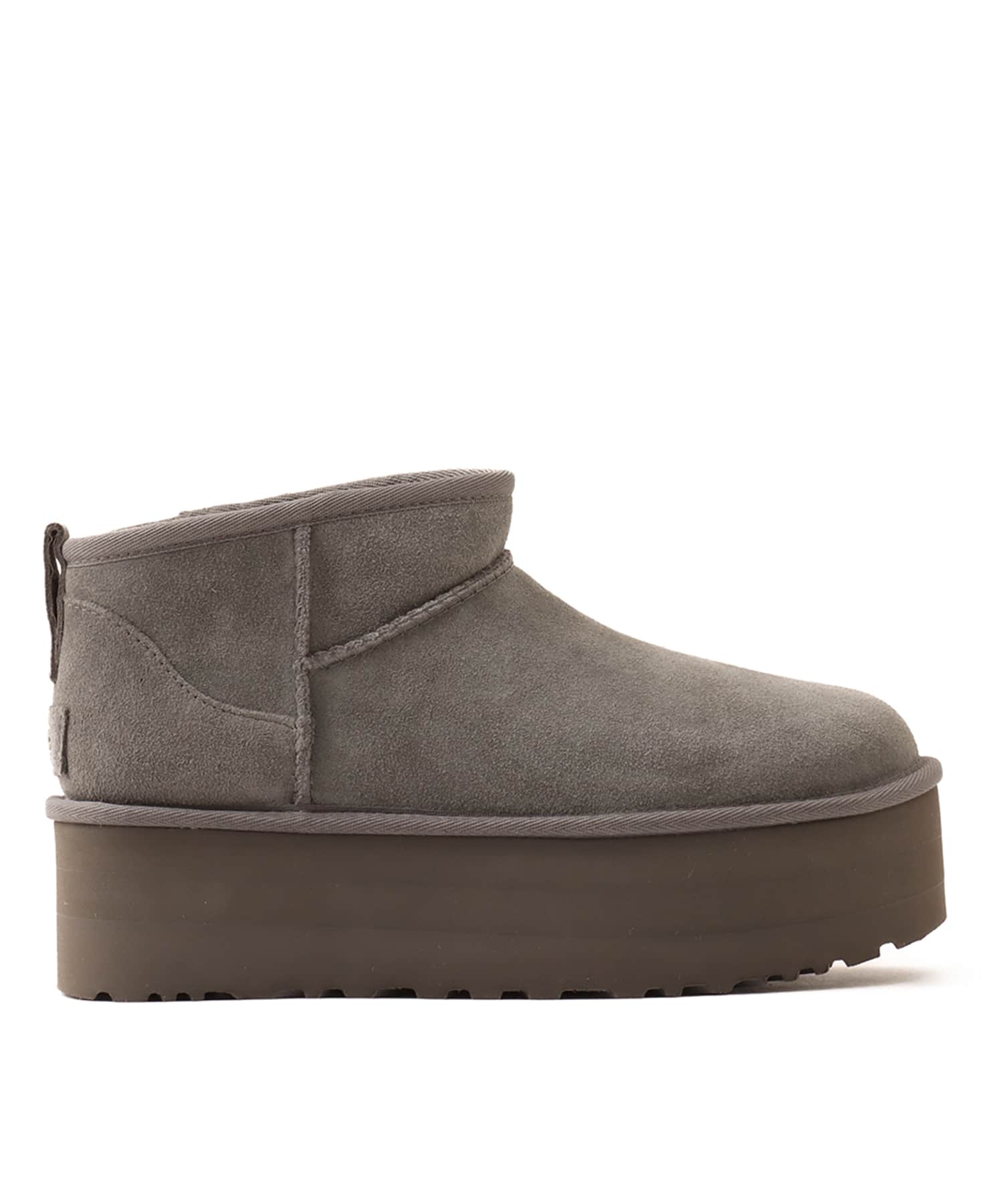UGG W CLASSIC ULTRA MINI CHARCOALの画像