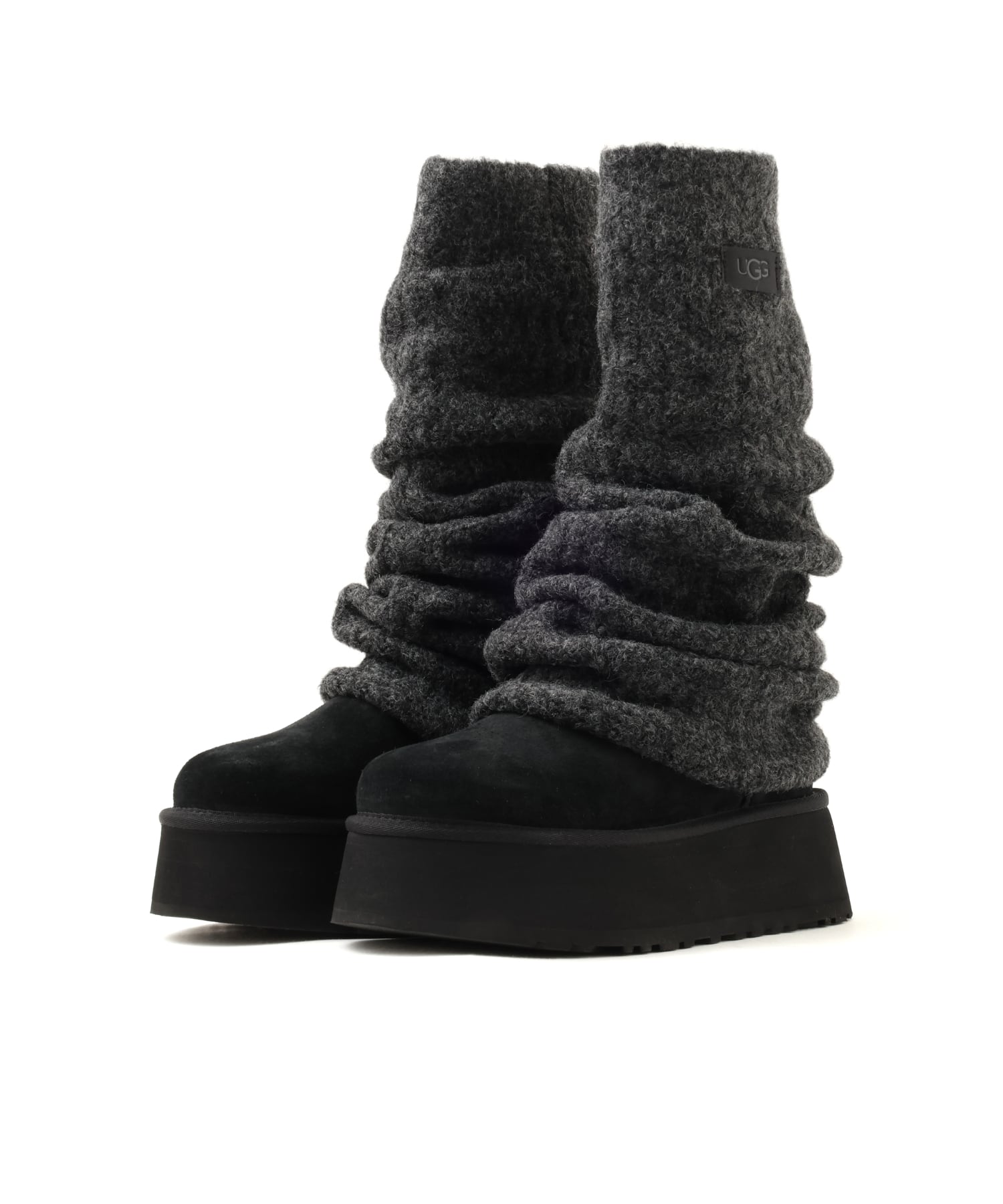 UGG W CLASSIC MINI DIPPER LEGWARMER BLACKの画像