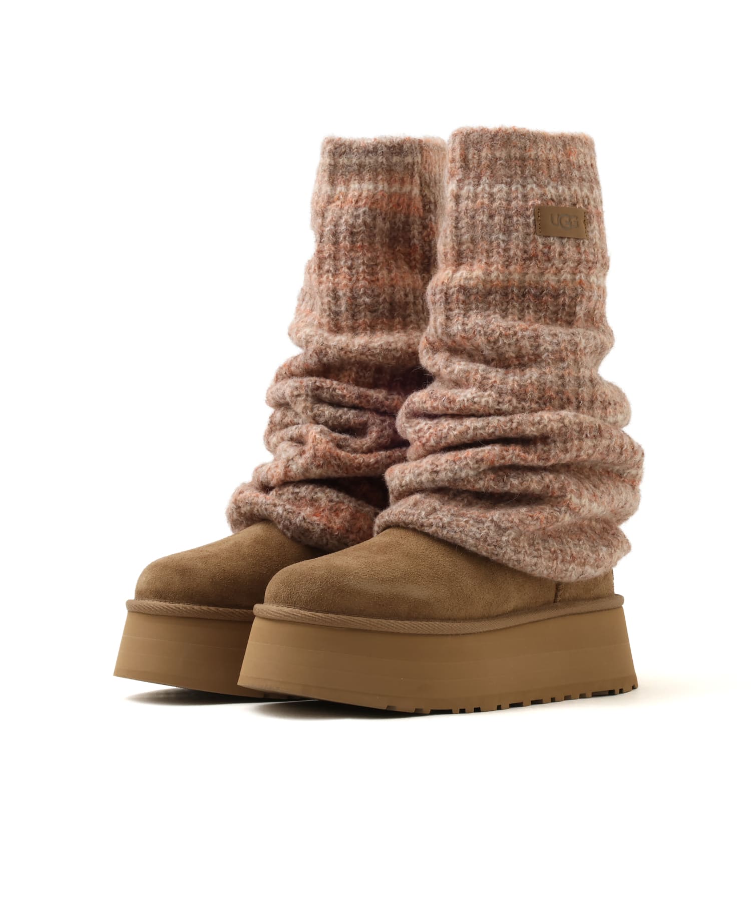 UGG W CLASSIC MINI DIPPER LEGWARMER LIGHT BRONZEの画像