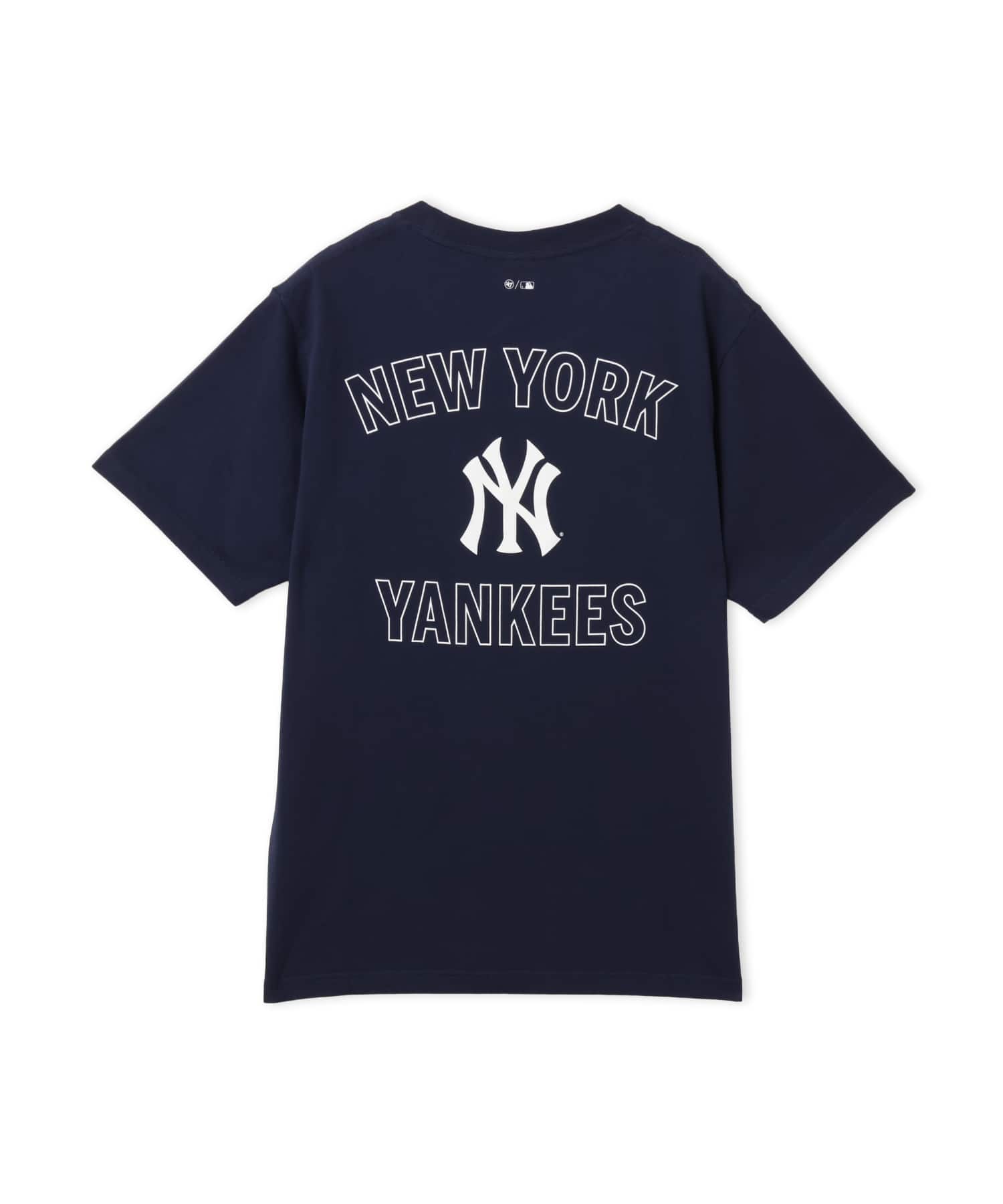 SPORTY＆RICH Yankees Arch Tshirt Dark Navy/Whiteの画像