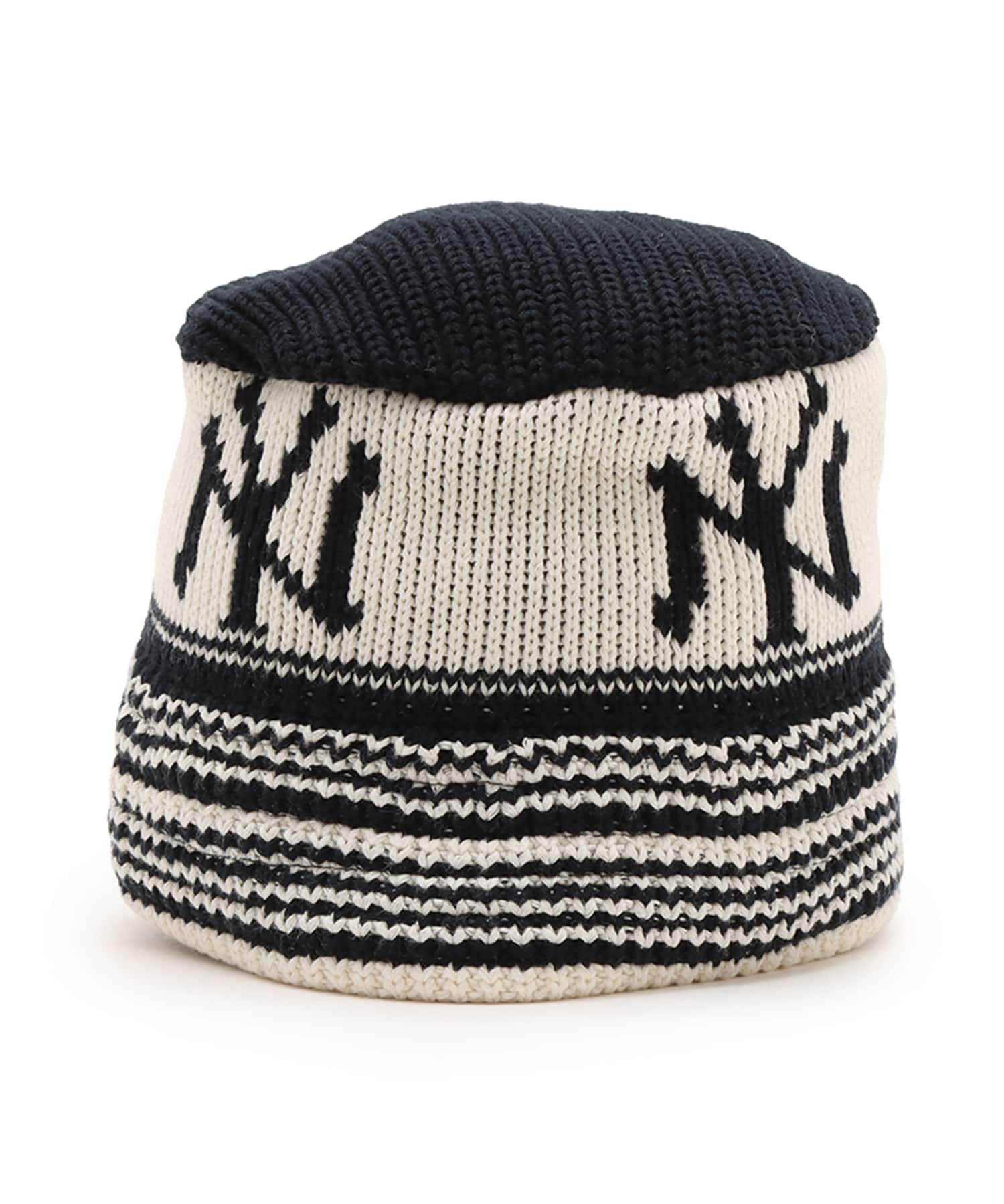 NEW ERA KNIT BUCKET Los Angeles Dodgers WHITEの画像