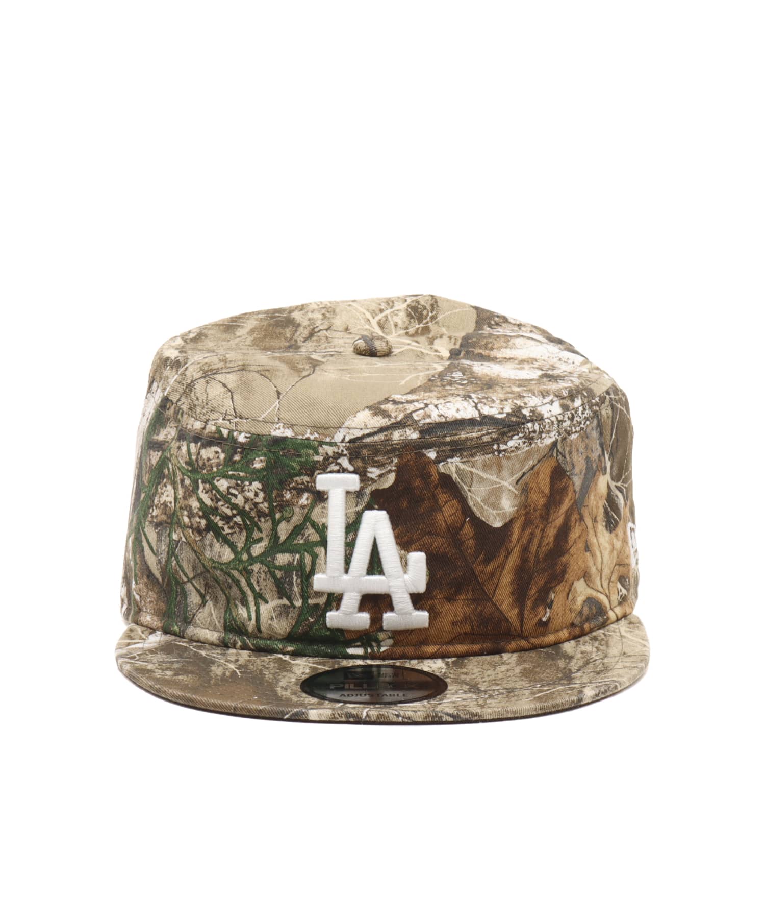 NEW ERA PILLBOX Adjustable Los Angeles Dodgers REALTREE BROWNの画像