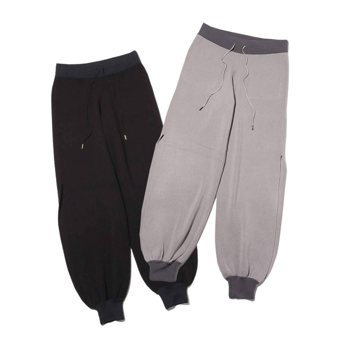 atmos pink スリット入り ニット パンツ  2色展開の画像