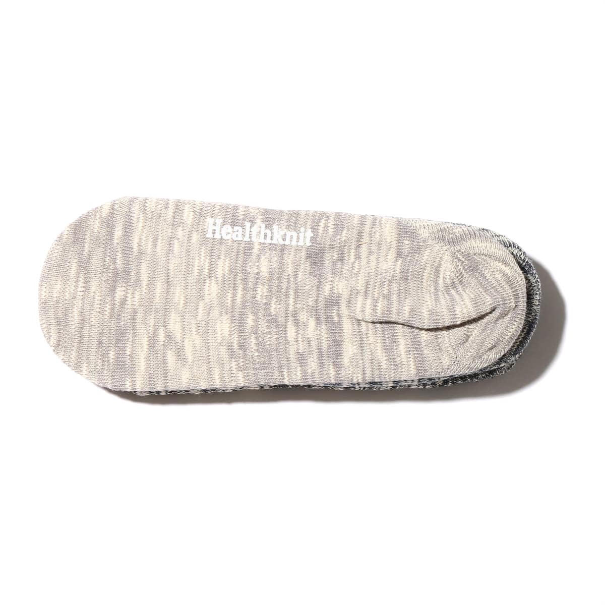 Healthknit  SLUB BASIC IN STEP  GRAY/NAVY/BLACKの画像