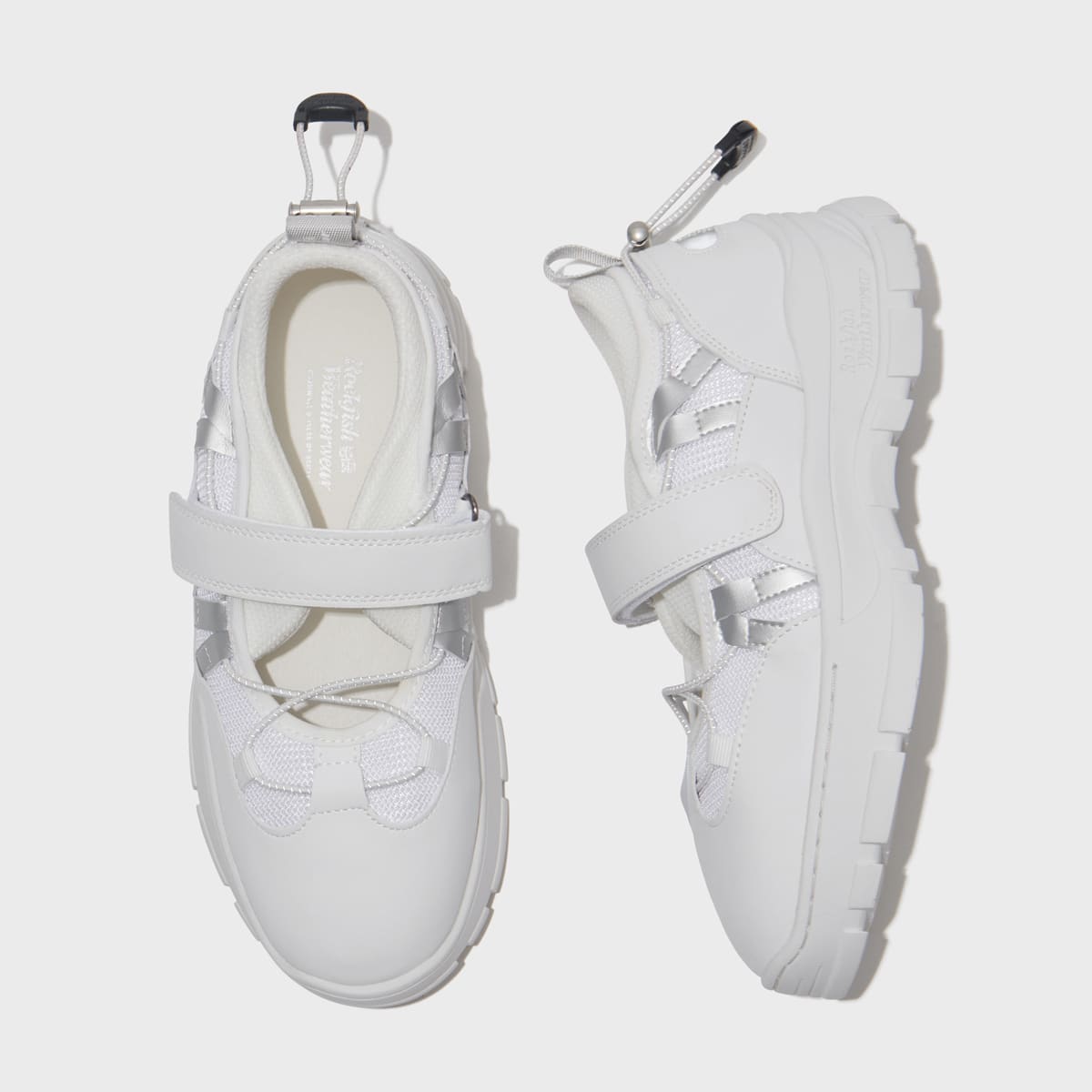 ROCKFISH WEATHERWEAR BRYN VELCRO SNEAKERS_BRUSHED SUEDE WHITEの画像